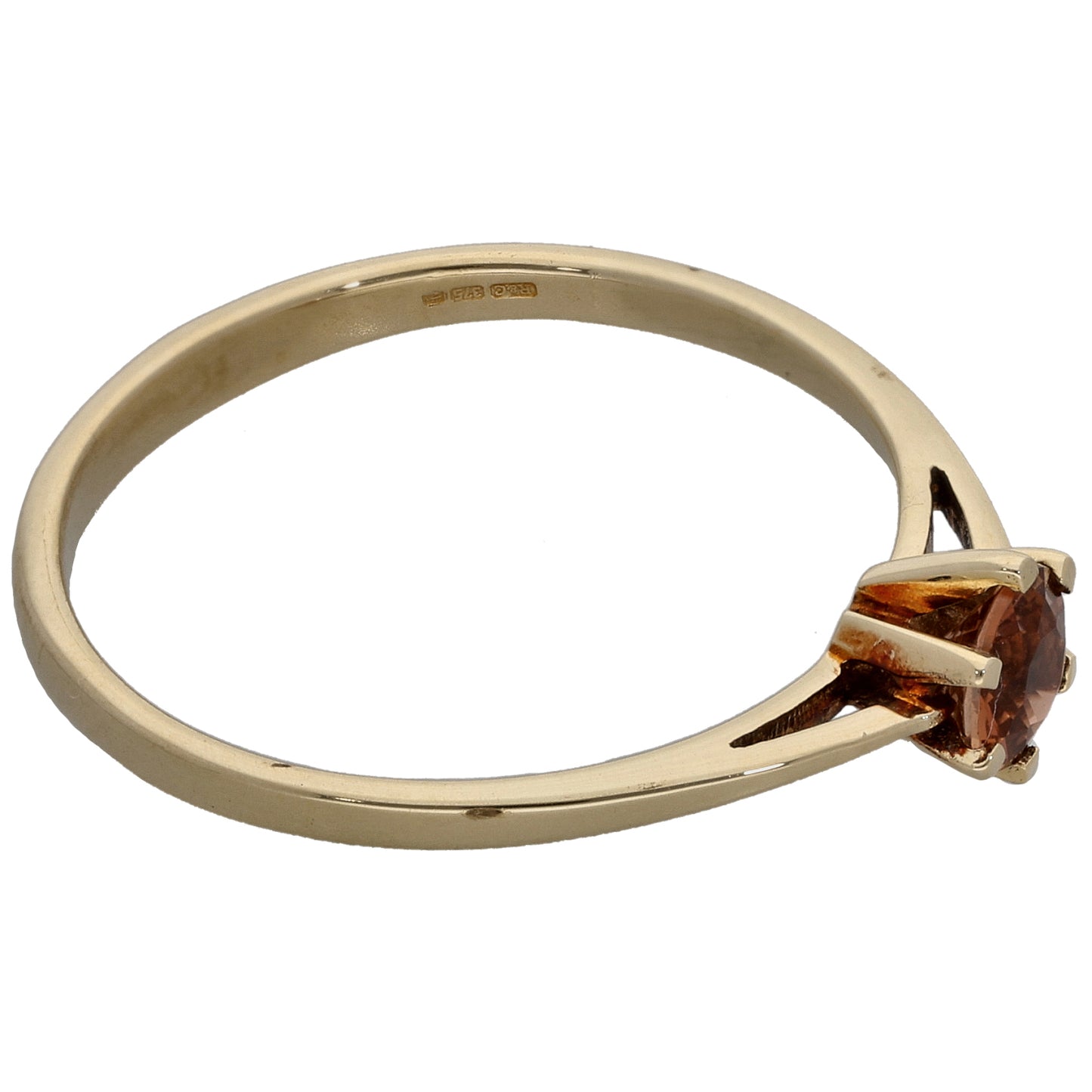 9ct Gold Andalusite Single Stone Ring Size V