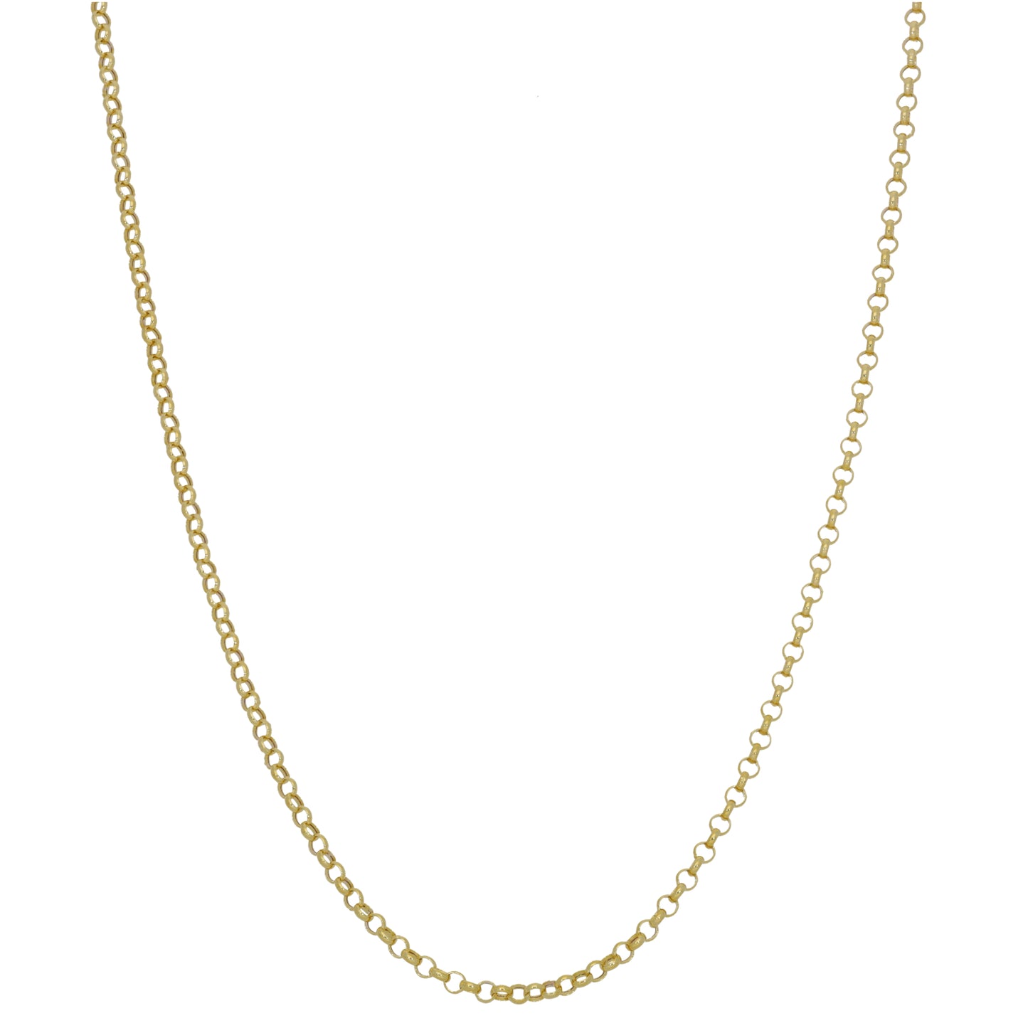 New 9ct Gold Belcher Chain 22"