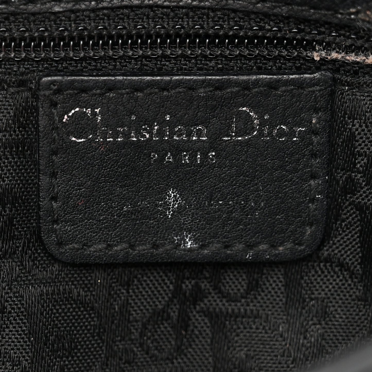 Christian Dior Flight Mini Clutch Calfskin Leather Bag - Black