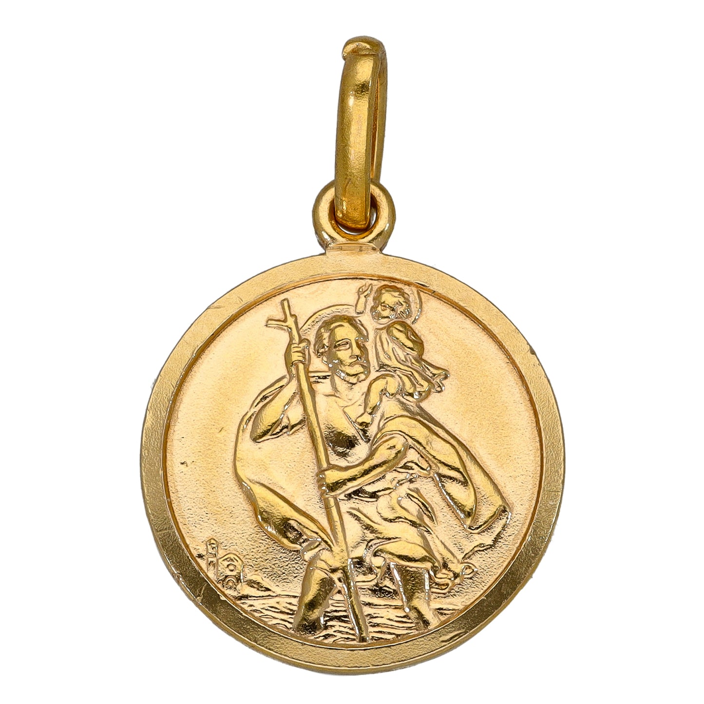 9ct Gold St Christopher Pendant