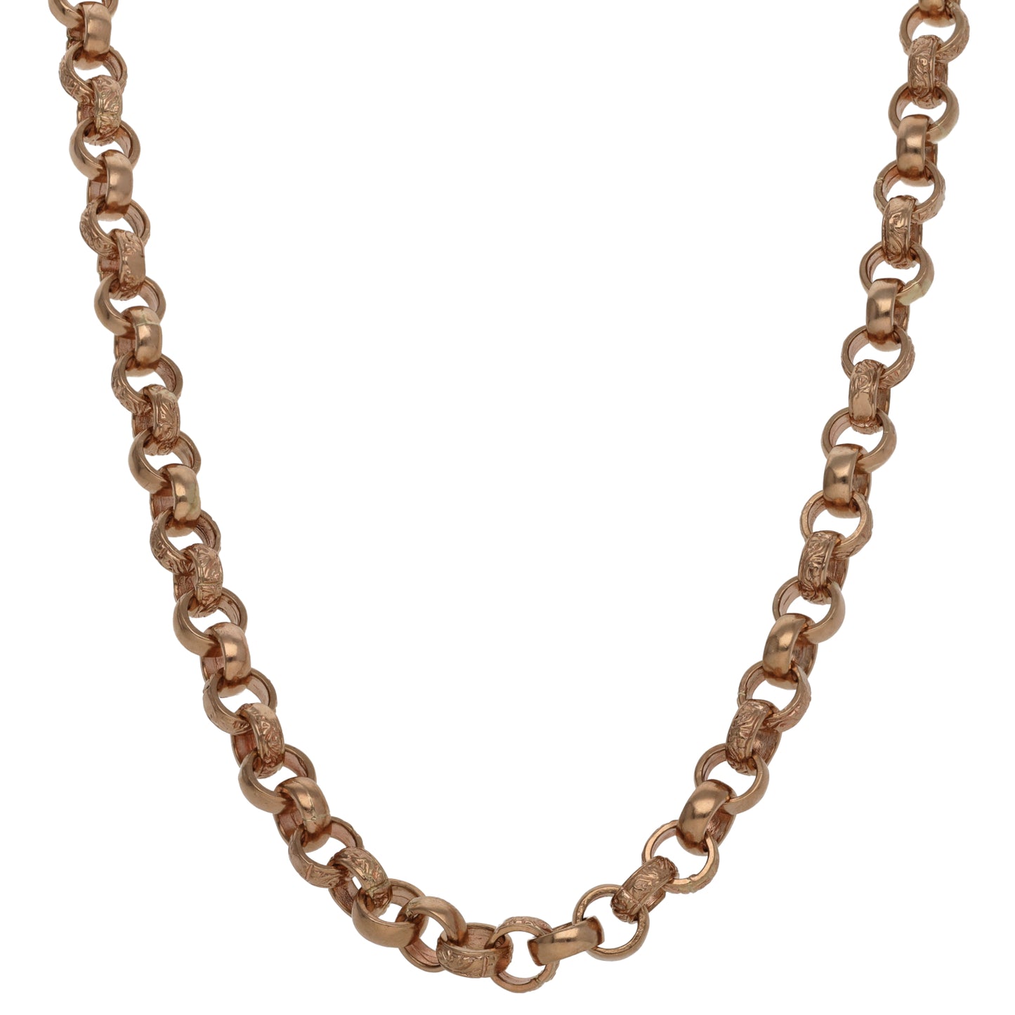 9ct Rose Gold Belcher Chain 26"