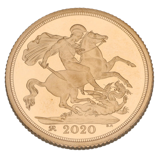 22ct Gold Queen Elizabeth II Full Sovereign Coin 2020