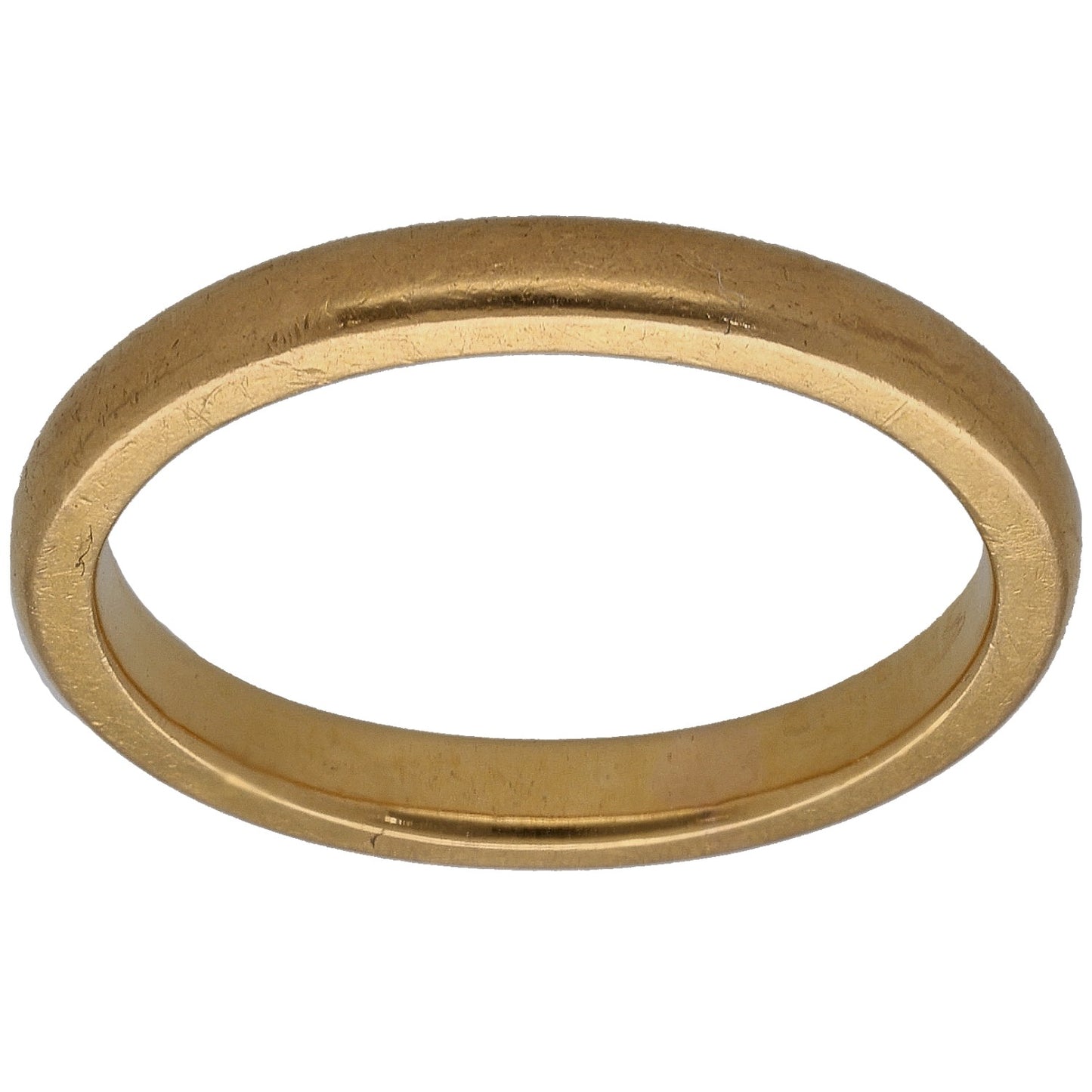 22ct Gold Plain Wedding Ring Size O
