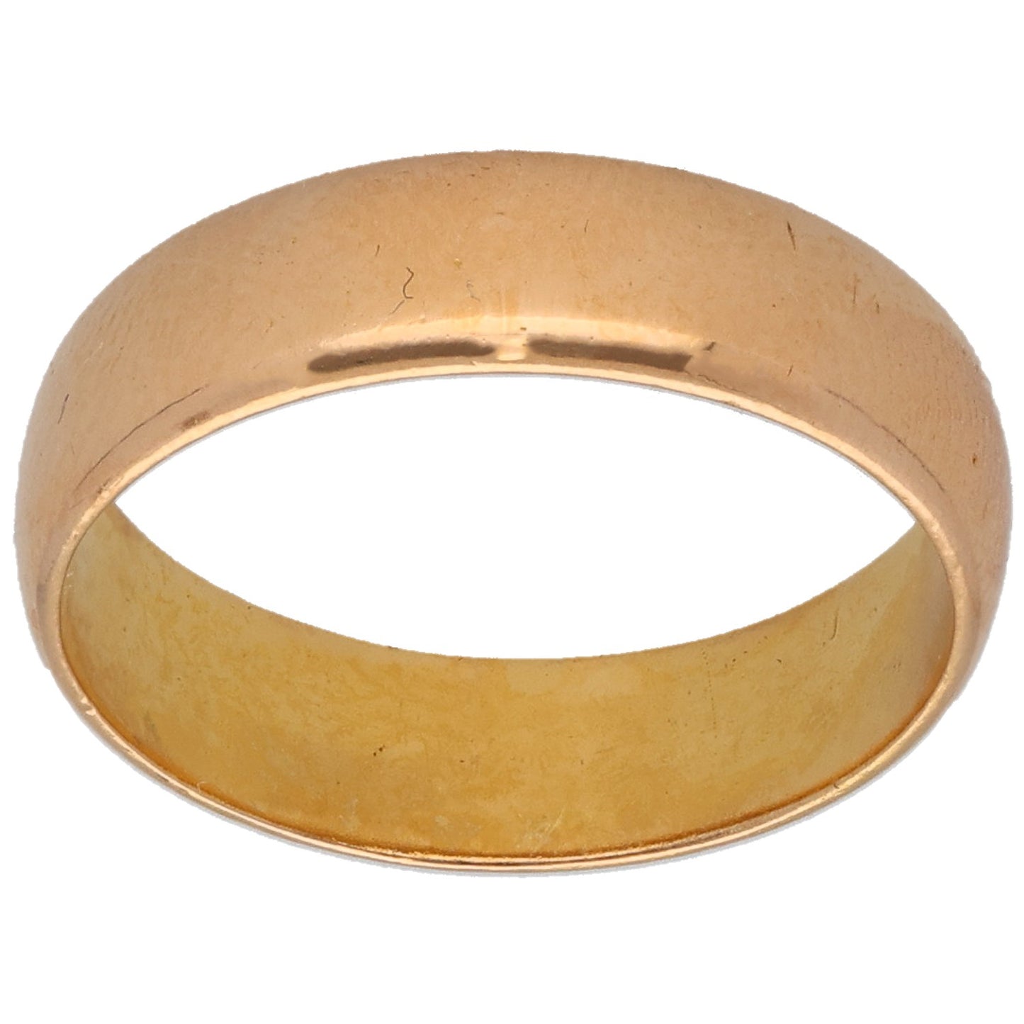 22ct Gold Plain Wedding Ring Size R