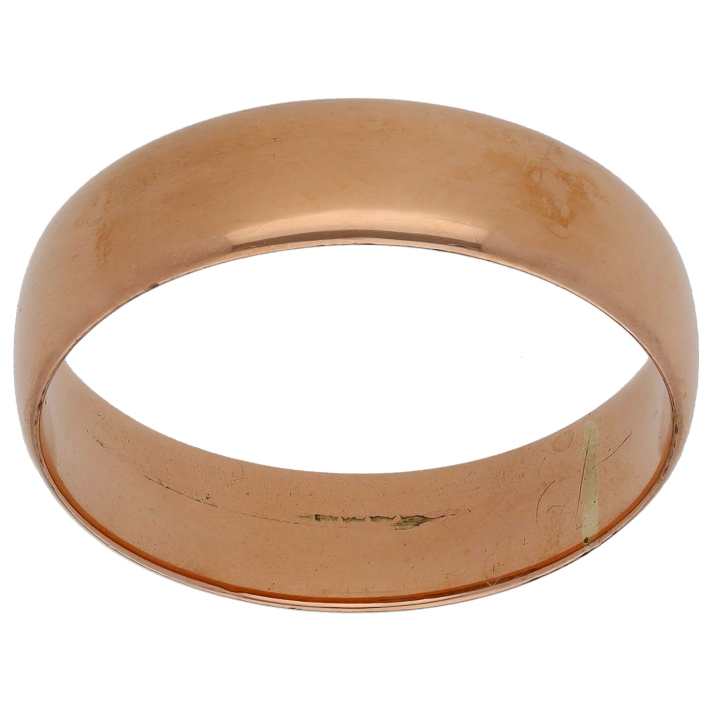 9ct Gold Plain Wedding Ring Size R