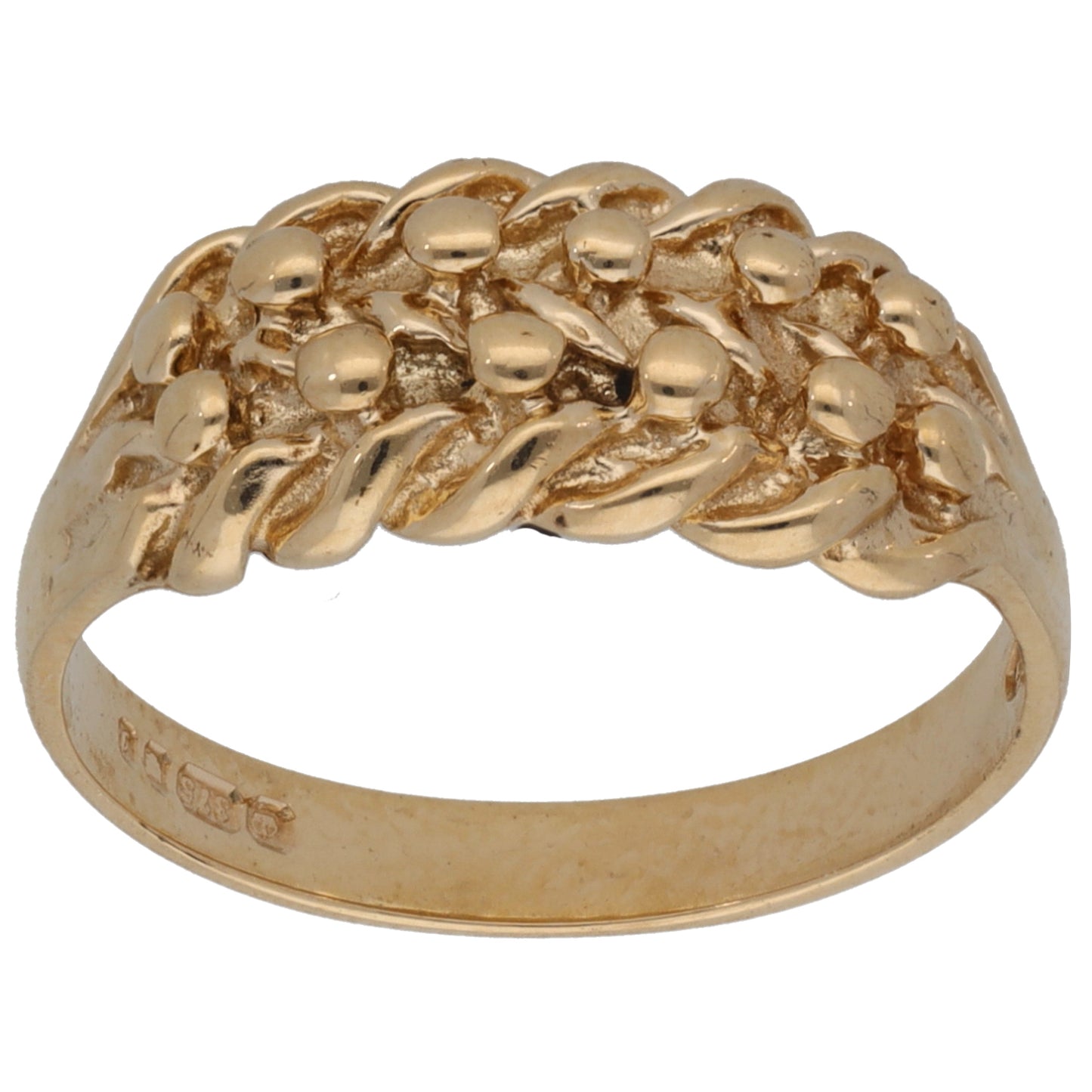 9ct Gold Keeper Ring Size P