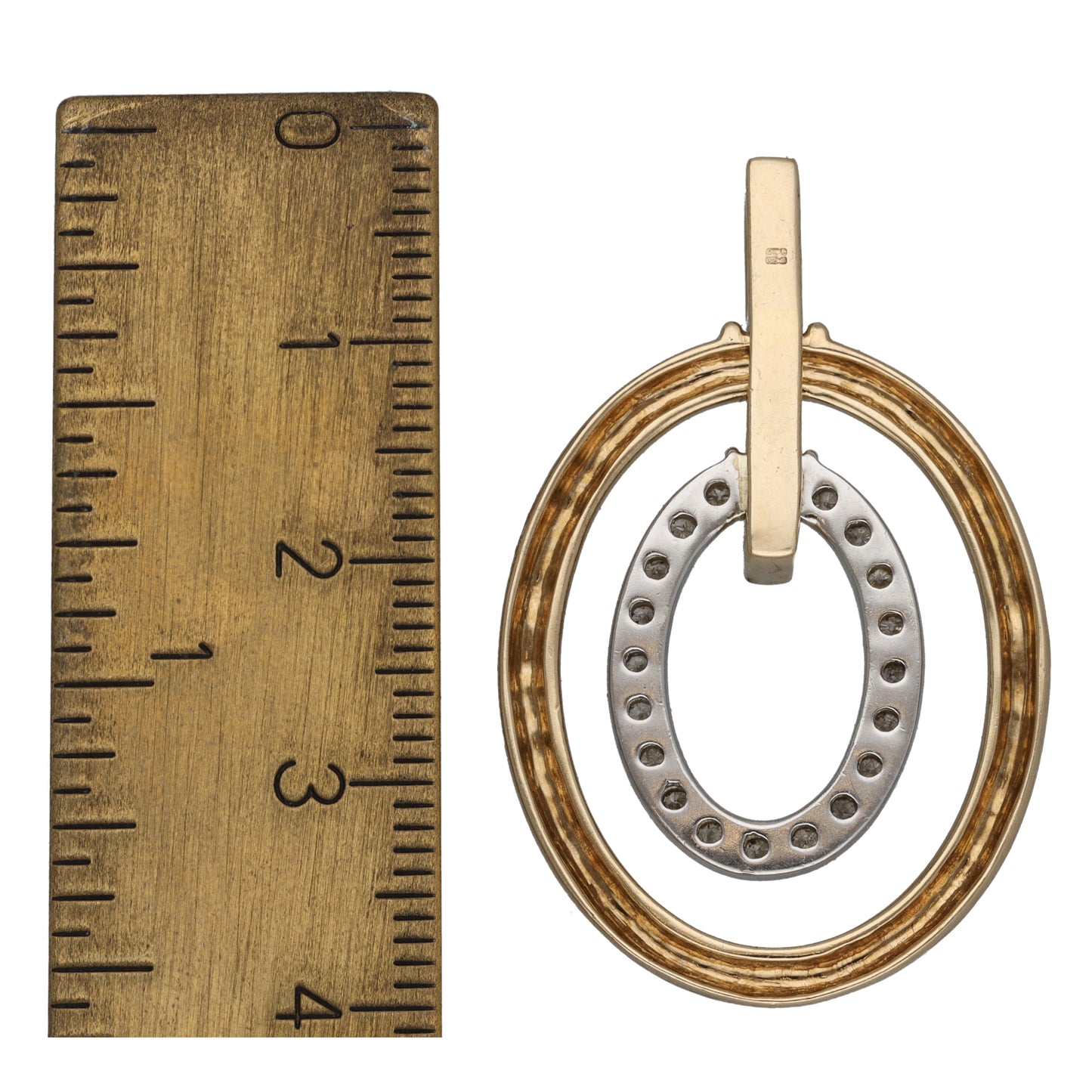 9ct Gold 0.19ct Diamond Dress/Cocktail Pendant