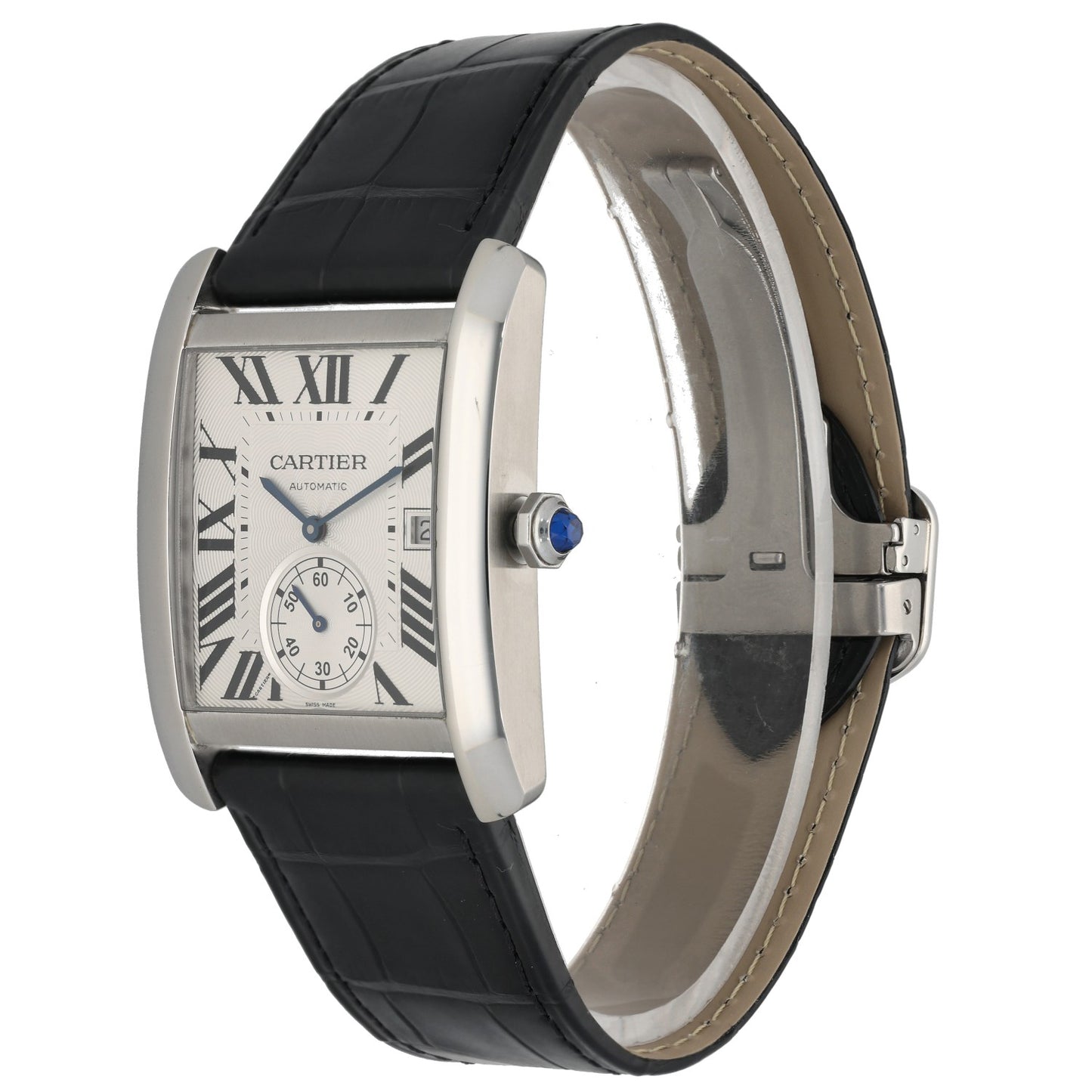 Cartier Tank MC W5330003 34mm Stainless Steel Watch