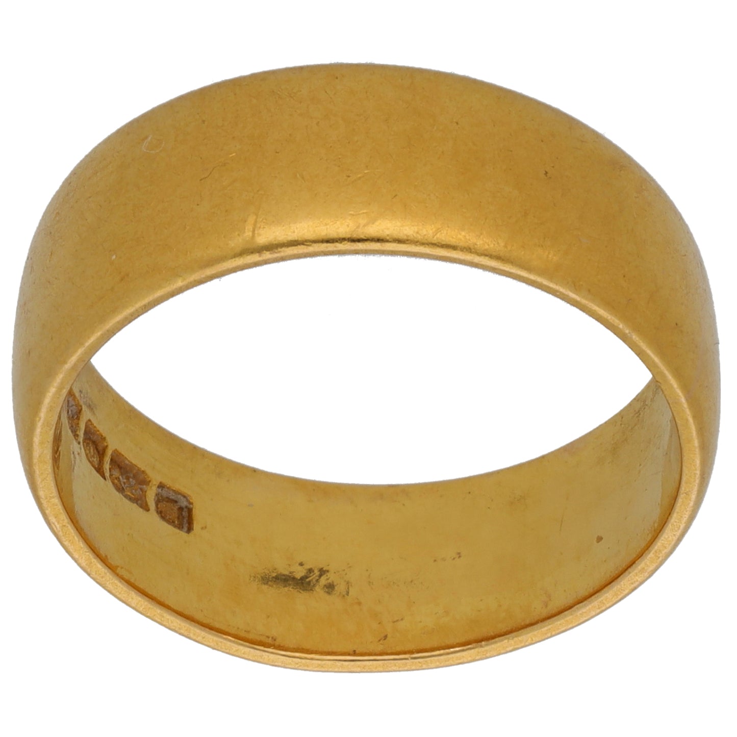 22ct Gold Plain Wedding Ring Size O