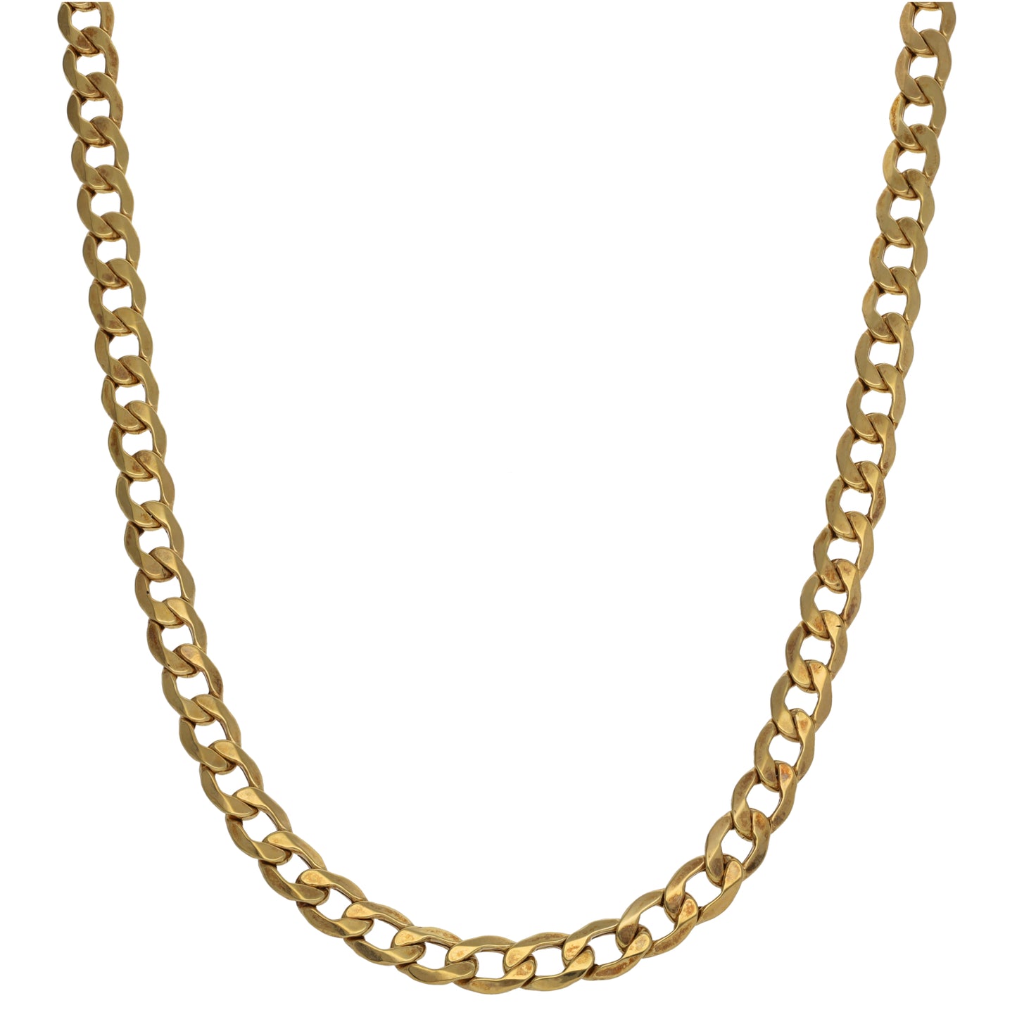 9ct Gold Curb Chain 18"
