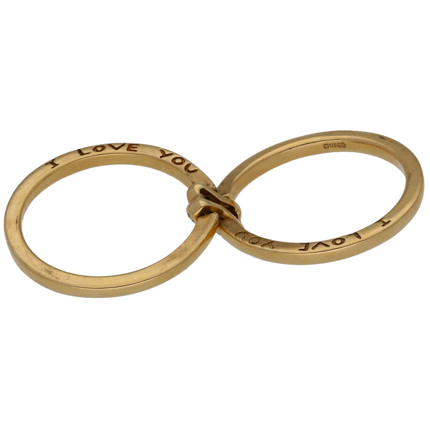 9ct Gold 0.03ct Diamond Alternative Ring Size R