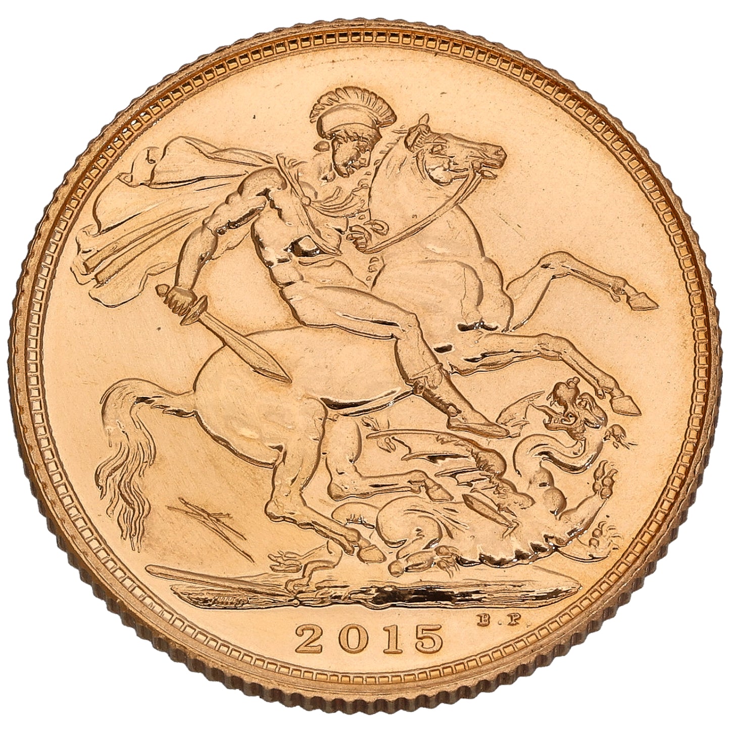 22ct Gold Queen Elizabeth II Full Sovereign Coin 2015