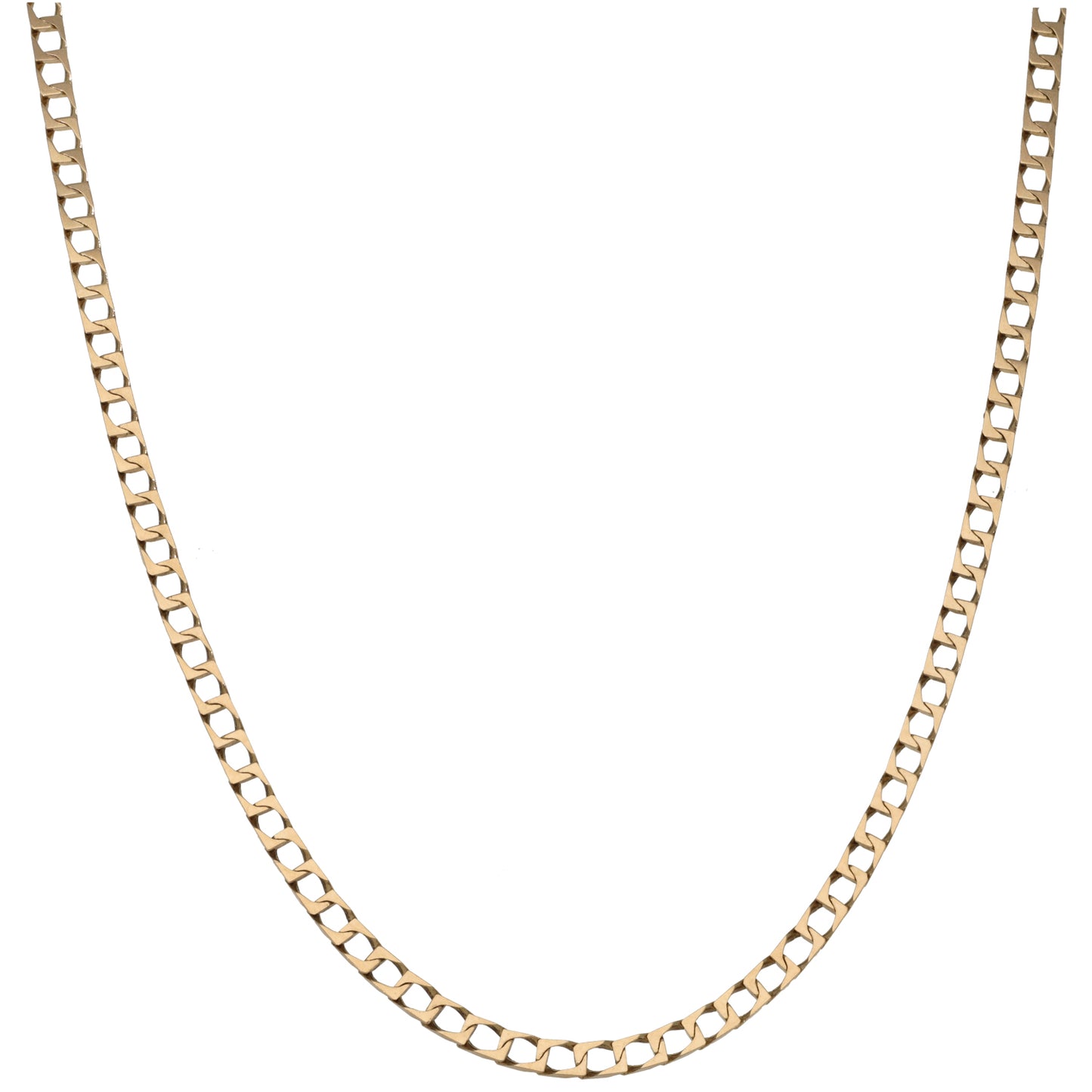 9ct Gold Curb Chain 20"