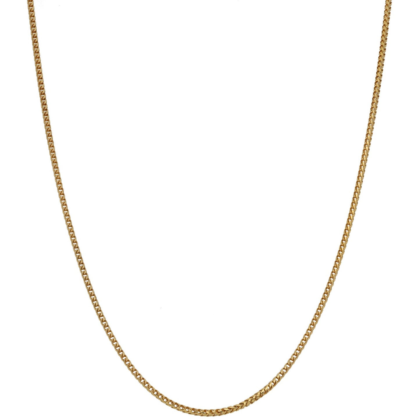 18ct Gold Curb Chain 24"