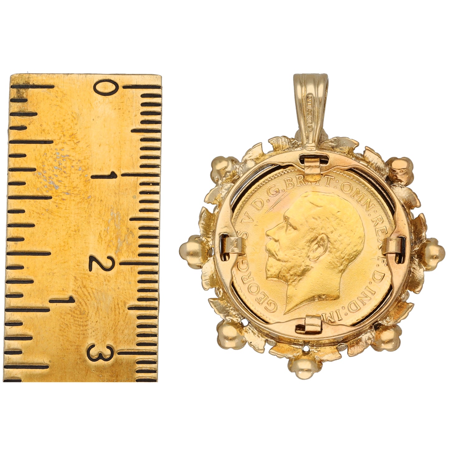 9ct Gold Half Sovereign Coin Pendant