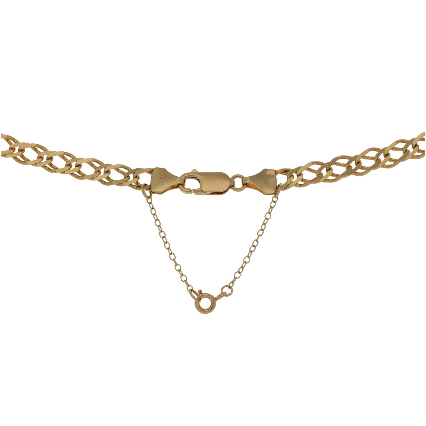 9ct Gold Double Curb Chain 22"