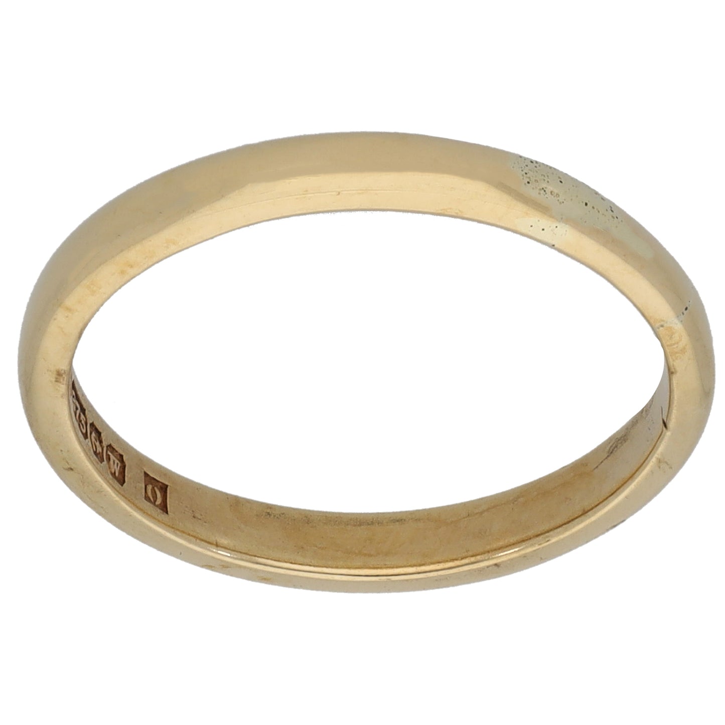 9ct Gold Plain Wedding Ring Size L