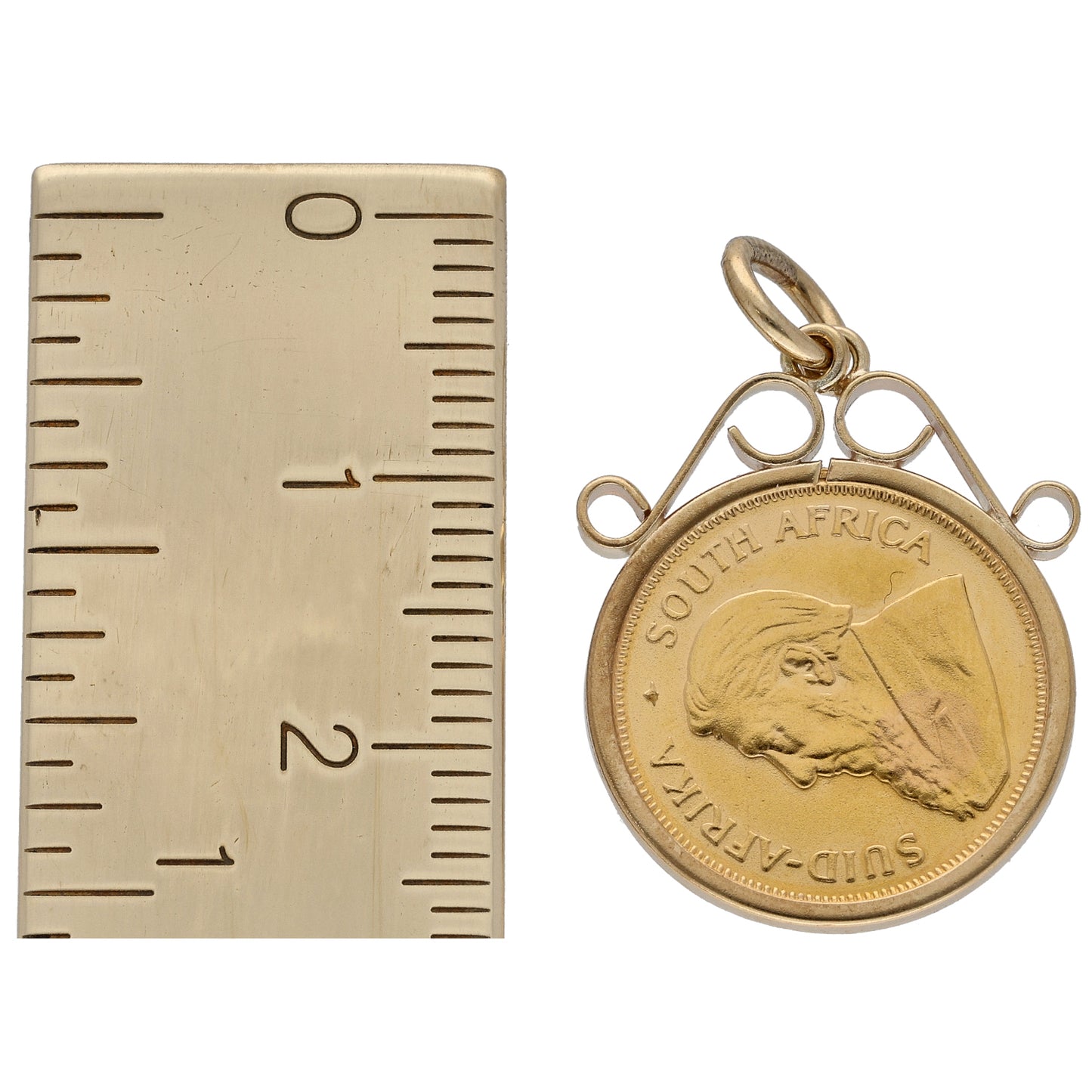 9ct Gold 1/10 Oz Krugerrand Coin Pendant