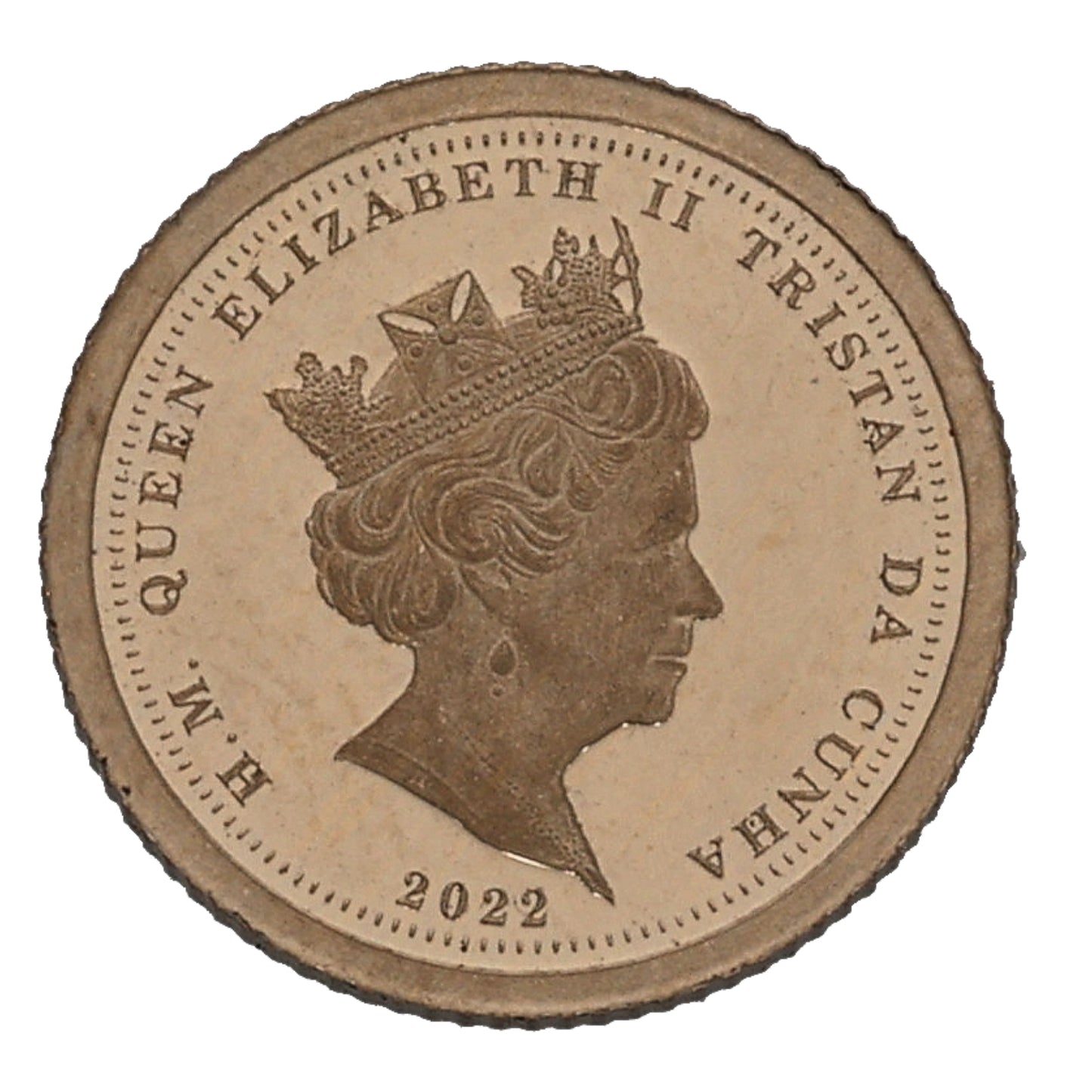 22ct Gold Platinum Jubilee Monarch Eighth Sovereign Coin 2022
