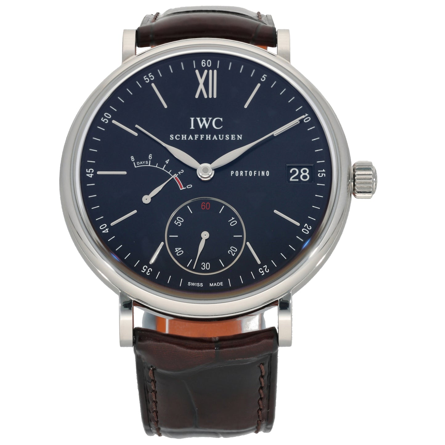 IWC Portofino Hand-Wound Eight Days IW510102 45mm Stainless Steel Watch