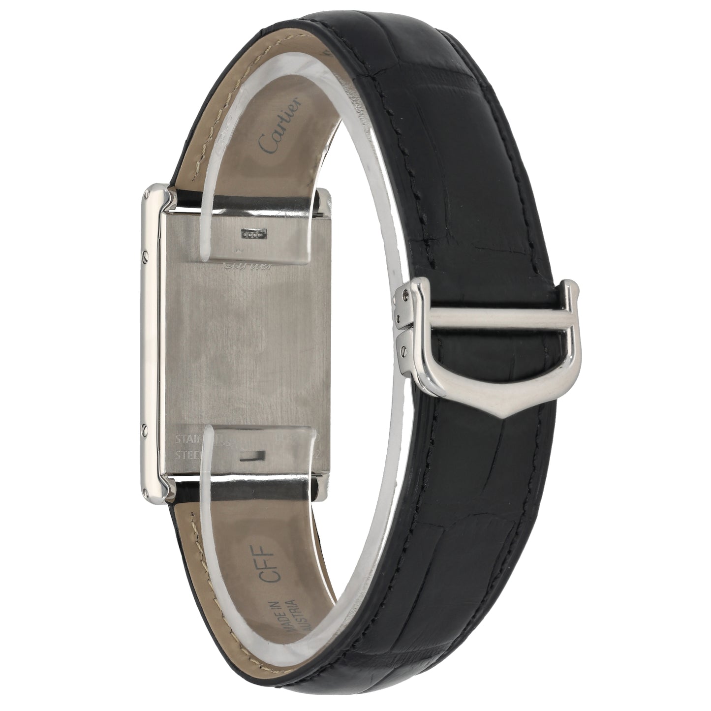 Cartier Tank Basculante 2522 27mm Stainless Steel Watch