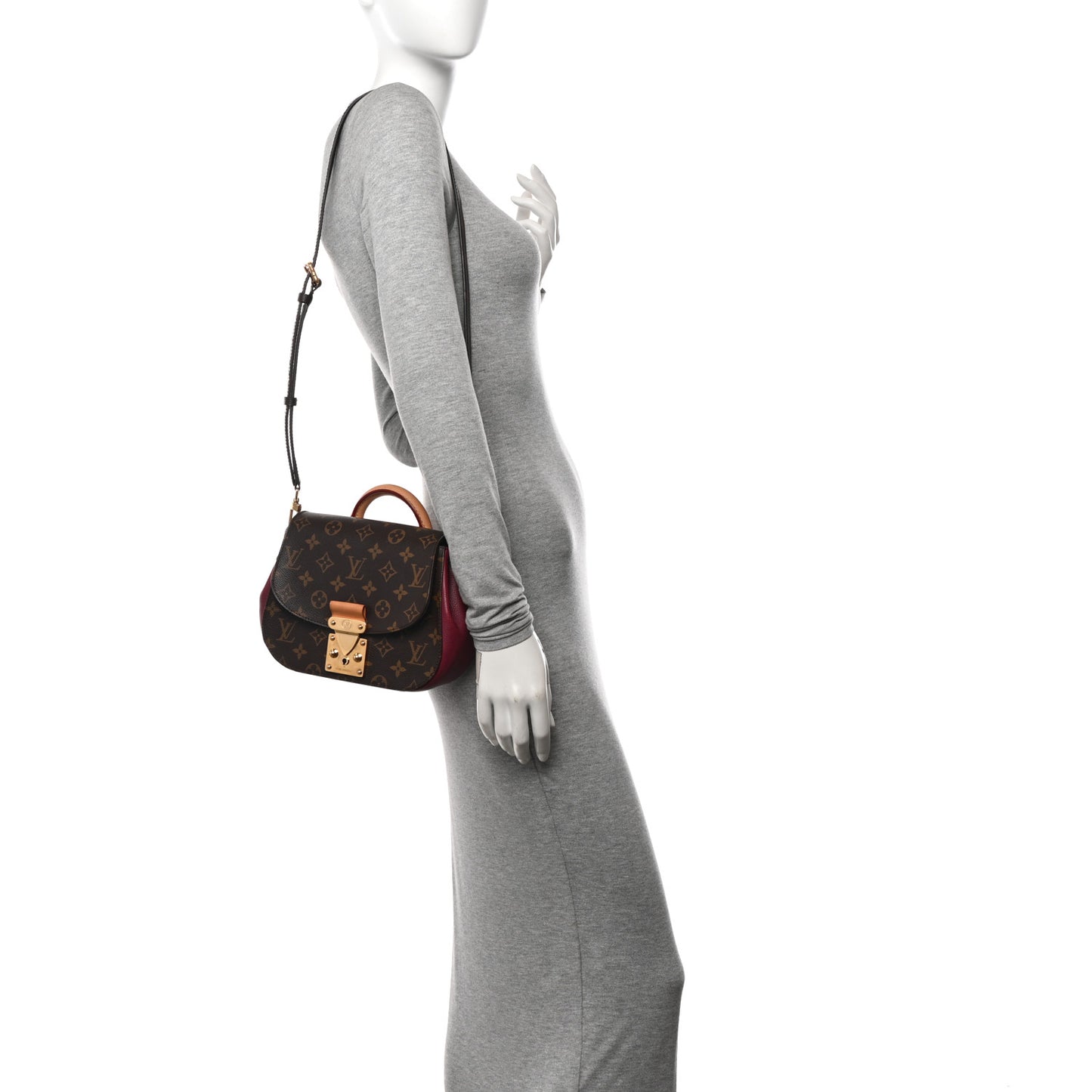 Louis Vuitton Monogram Eden PM Aurore Coated Canvas Bag - Brown