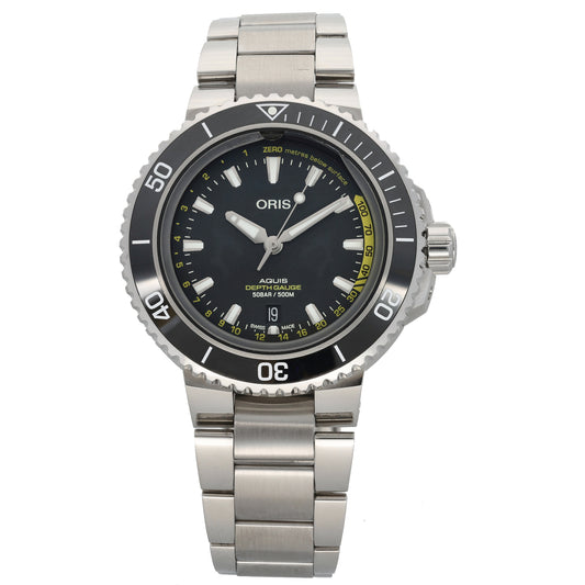 Oris Aquis Depth Gauge 7755 43mm Stainless Steel Watch