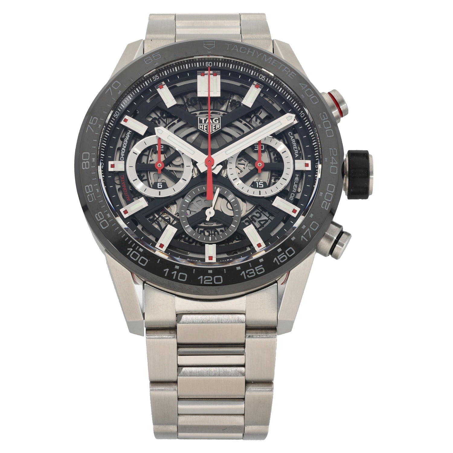 Tag Heuer Carrera CBG2010-0 43mm Stainless Steel Watch H&T
