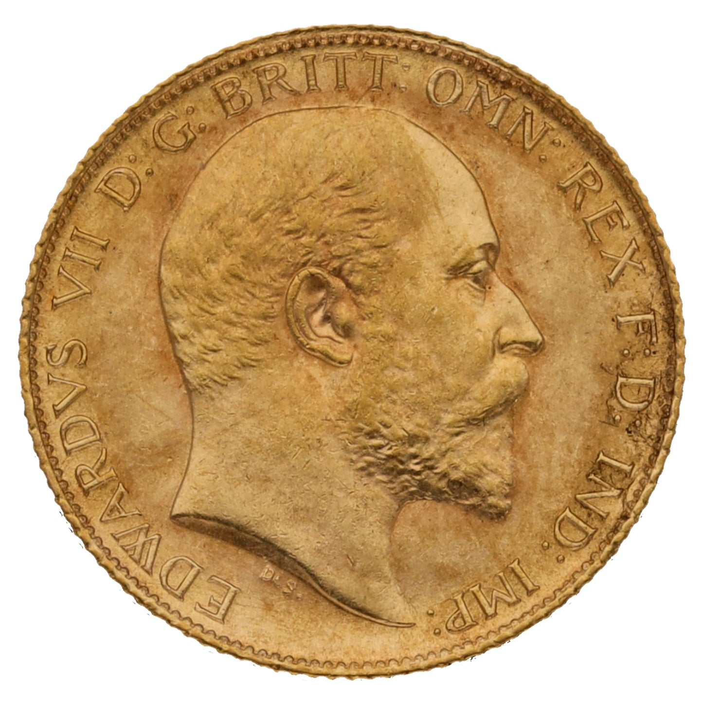 22ct Gold King Edward VII Half Sovereign Coin 1906