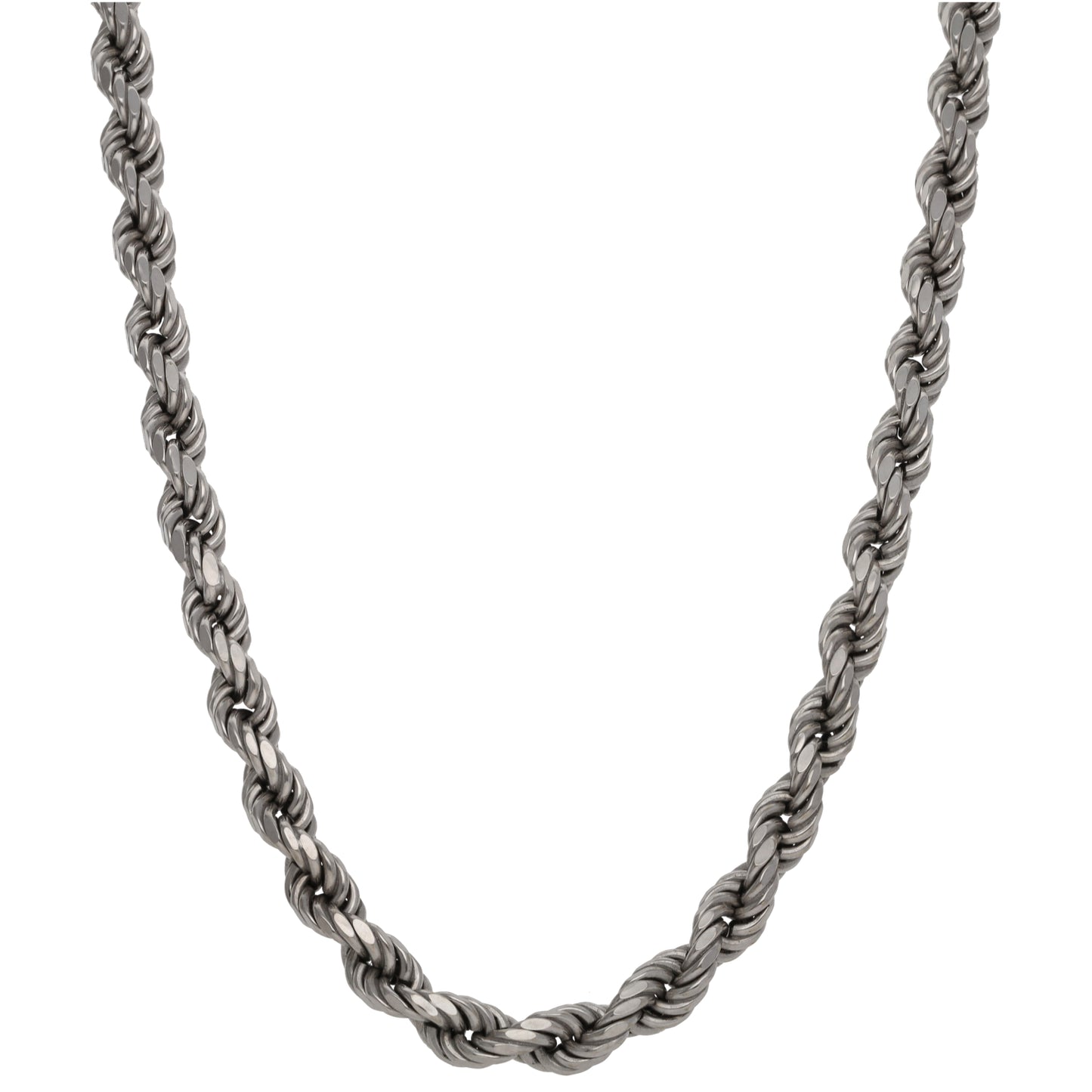 9ct White Gold Rope Chain 26"