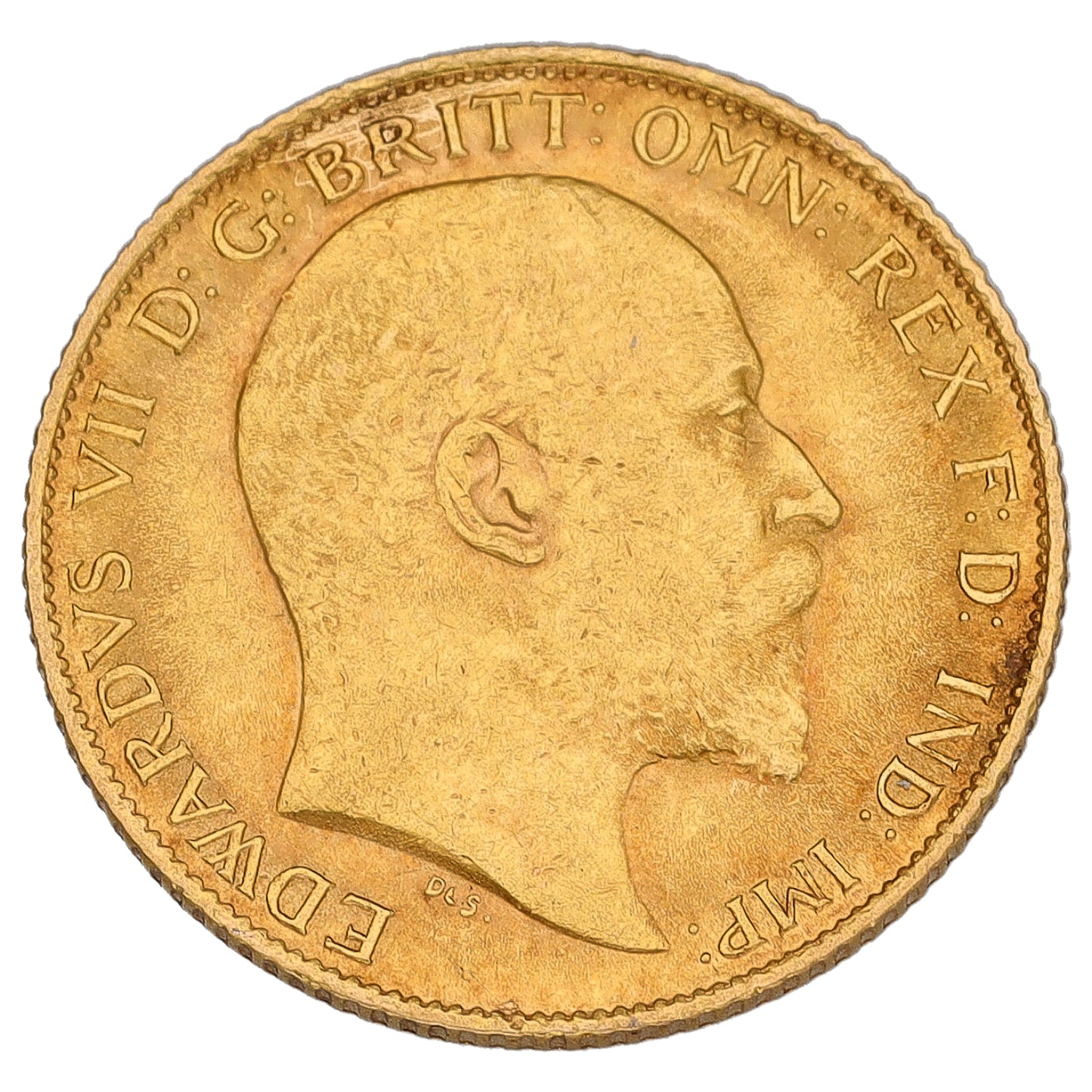 22ct Gold King Edward VII Half Sovereign Coin 1908