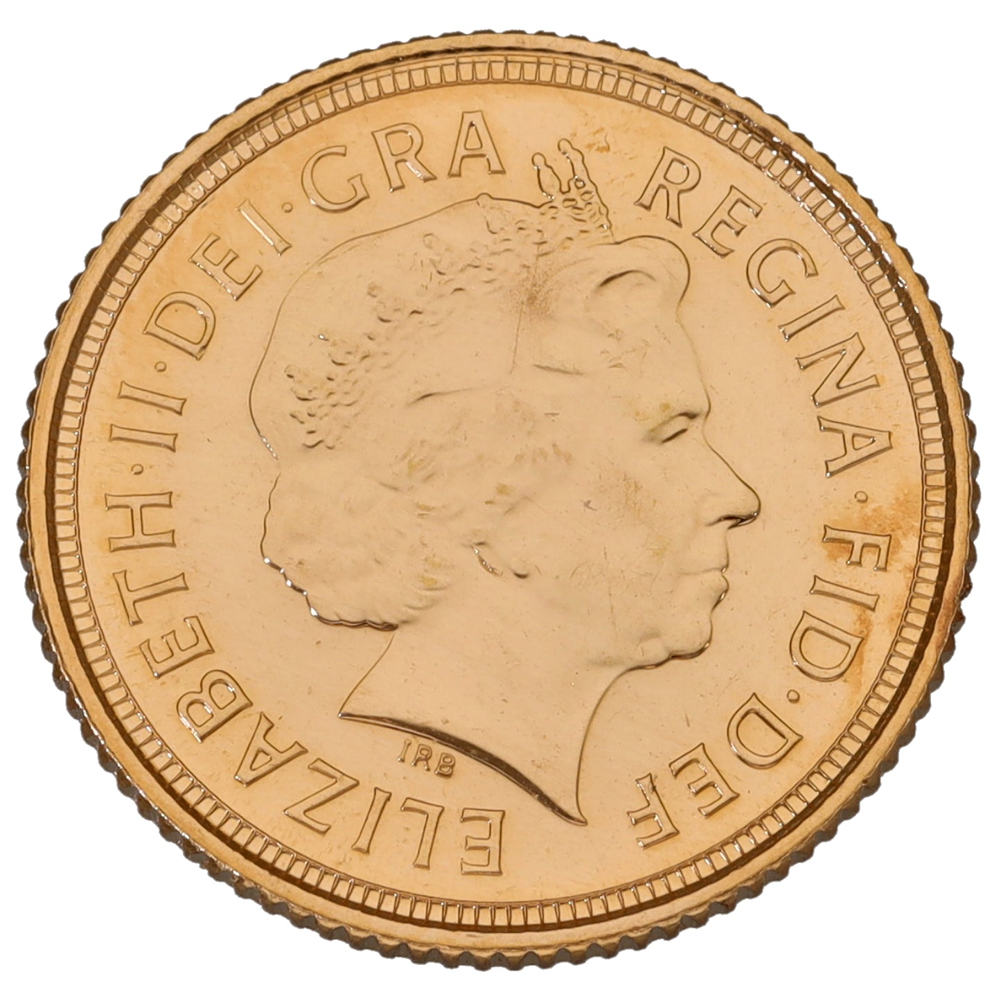 22ct Gold Queen Elizabeth II Half Sovereign Coin 2010