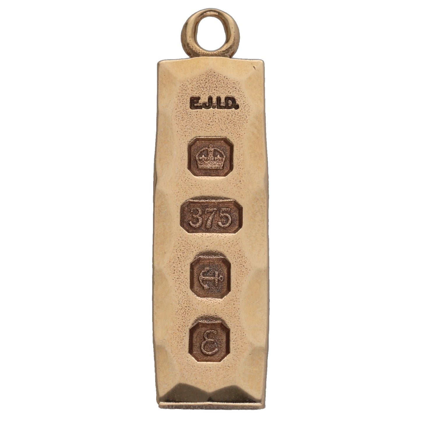 9ct Gold Ingot Pendant