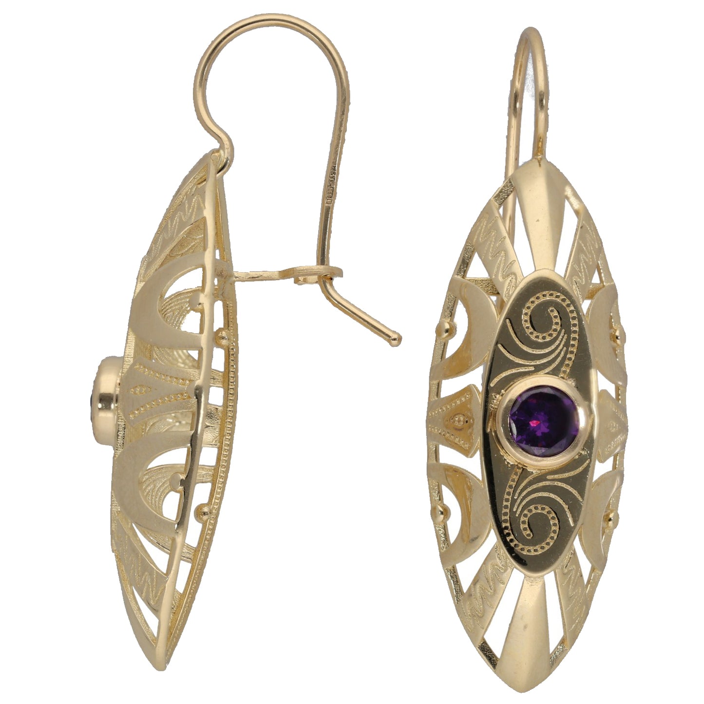 14ct Gold Imitation Dress/Cocktail Earrings