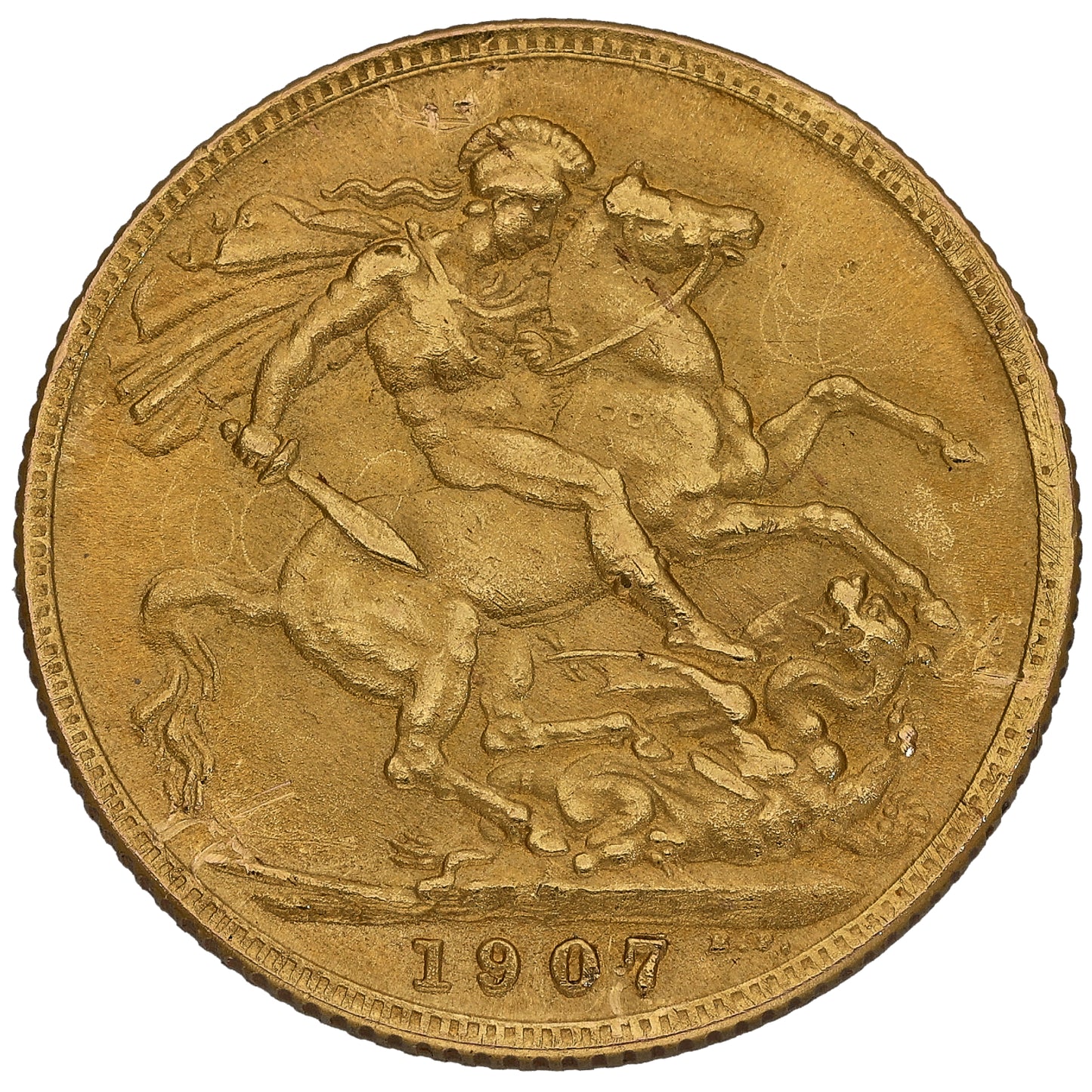 22ct Gold King Edward VII Full Sovereign Coin 1907