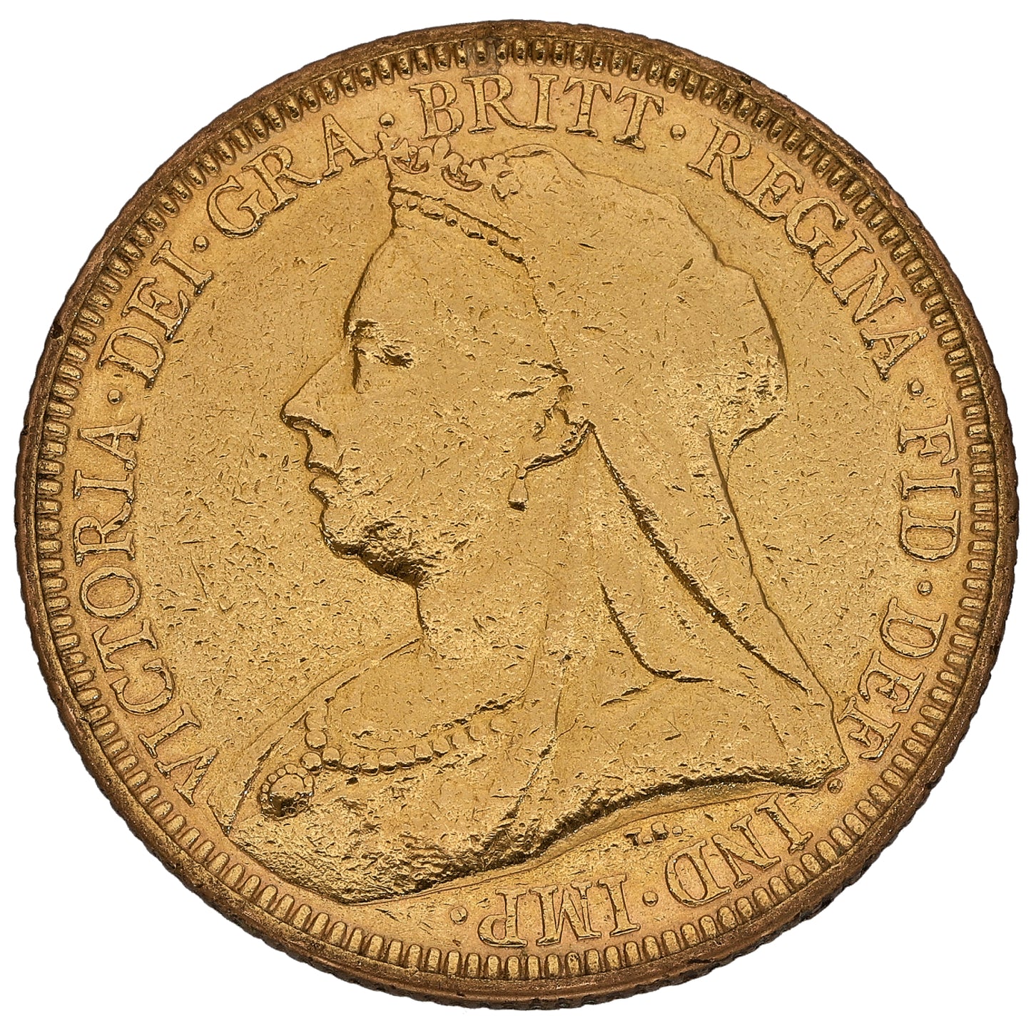 22ct Gold Queen Victoria Full Sovereign Coin 1893