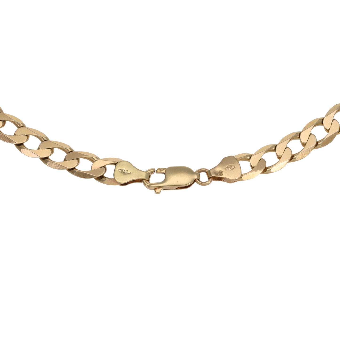 9ct Gold Curb Chain 18"