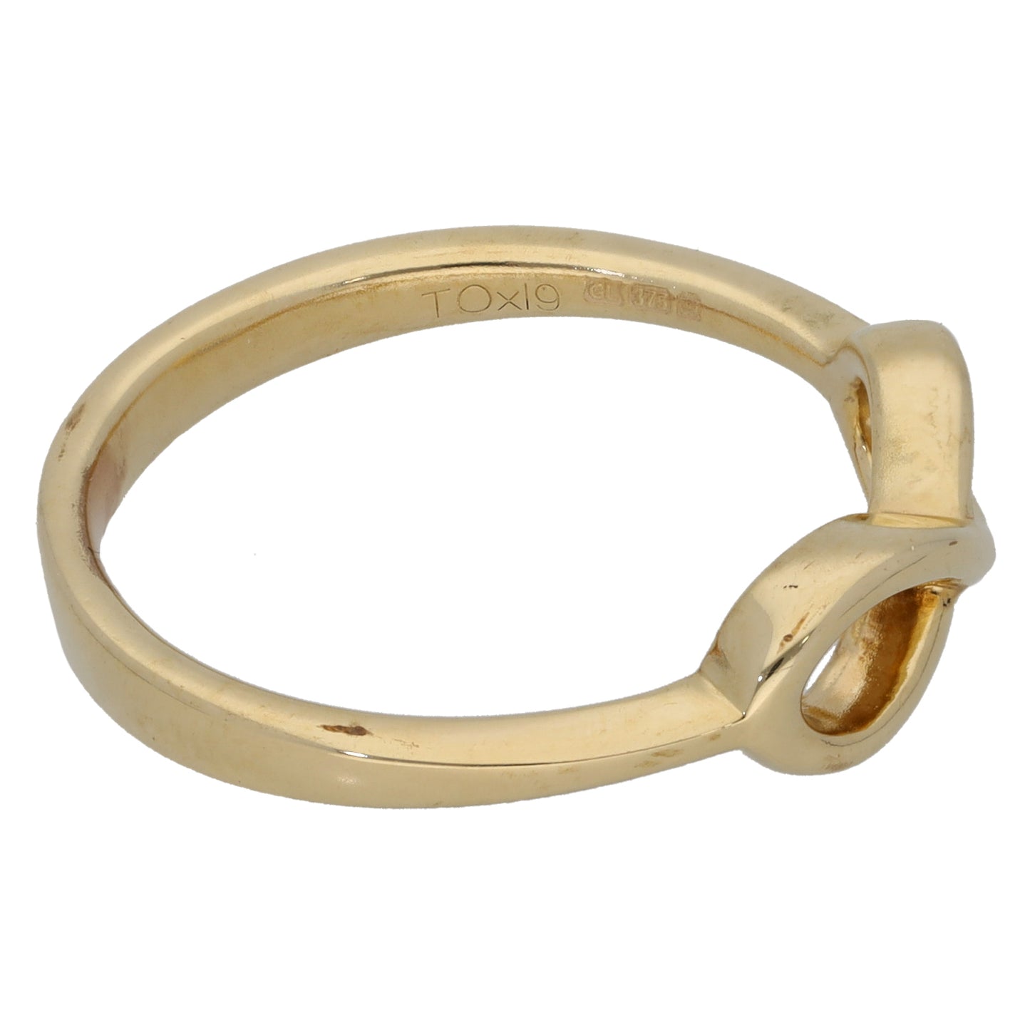9ct Gold Alternative Ring Size R 1/2