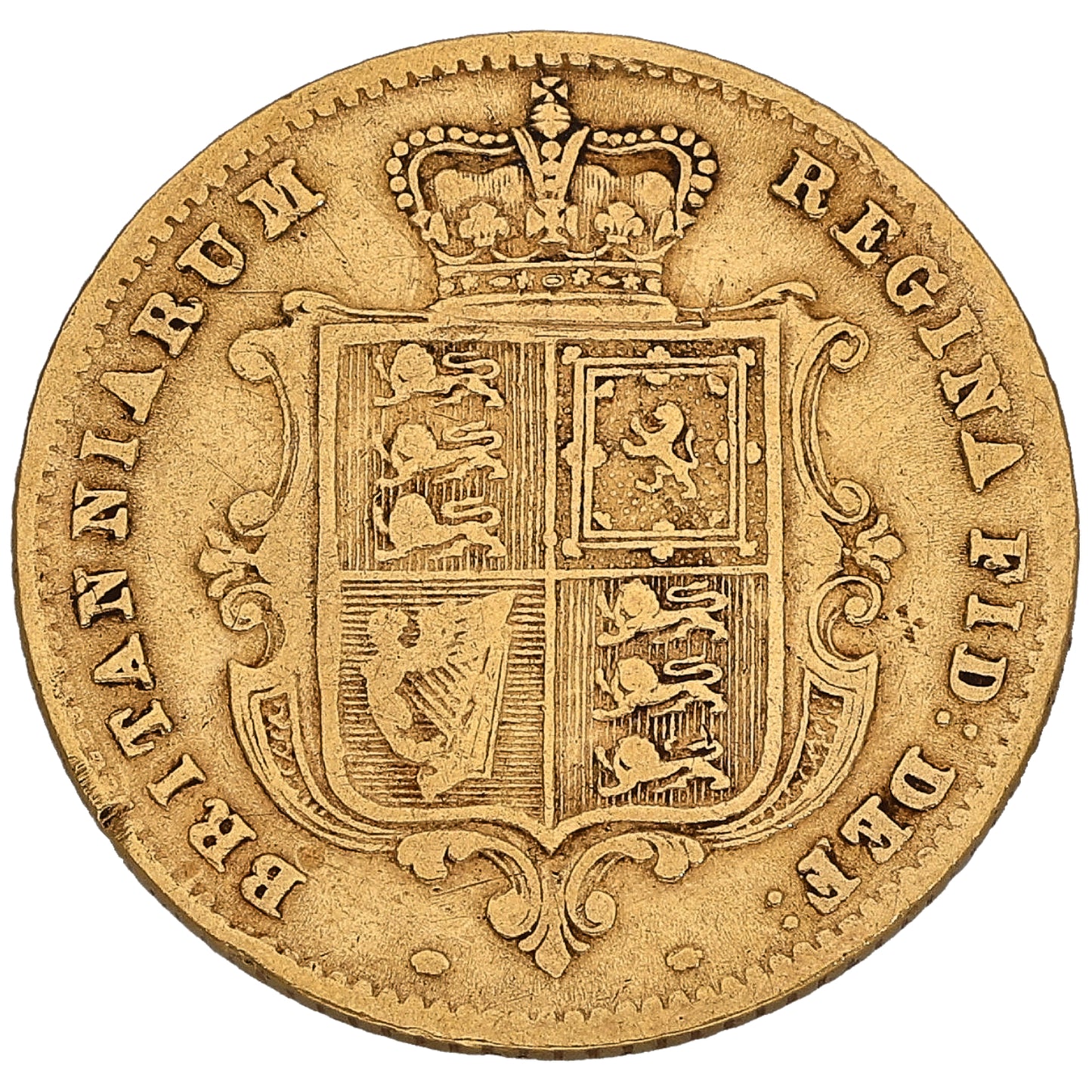22ct Gold Queen Victoria Half Sovereign Coin 1861