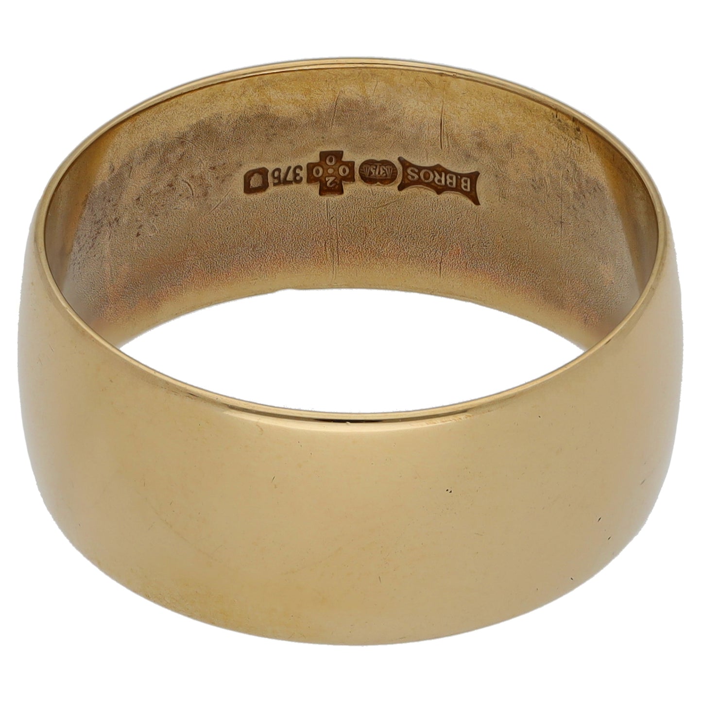 9ct Gold Plain Wedding Ring Size S