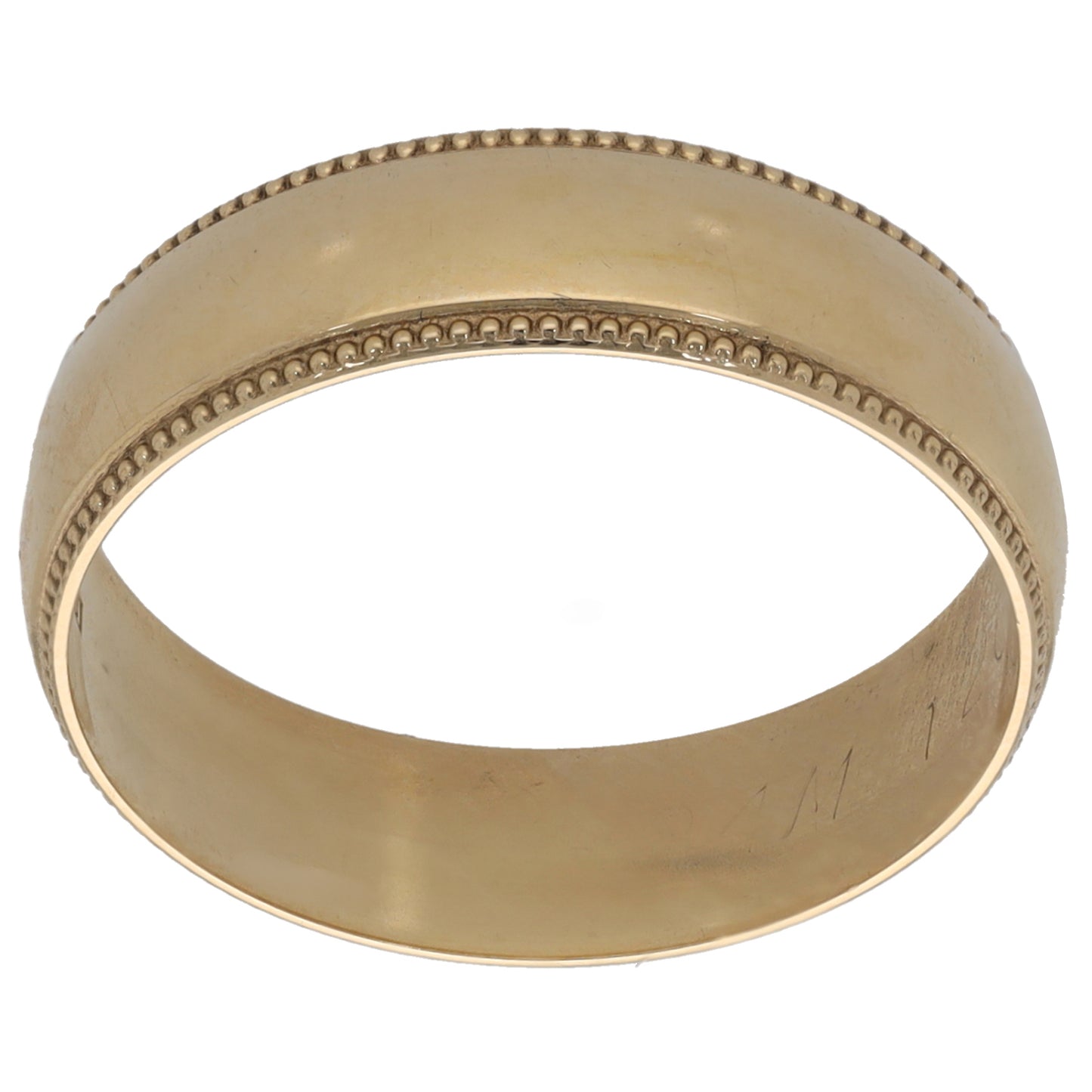 9ct Gold Plain Wedding Ring Size S