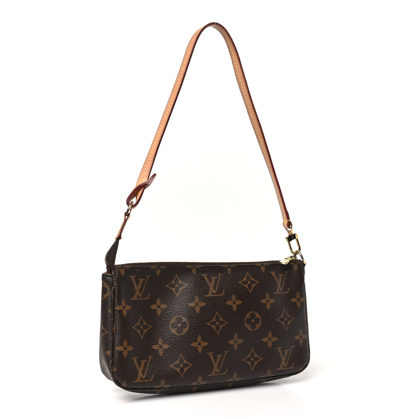 Louis Vuitton Pochette Accessoires Monogram Coated Canvas Bag - Brown