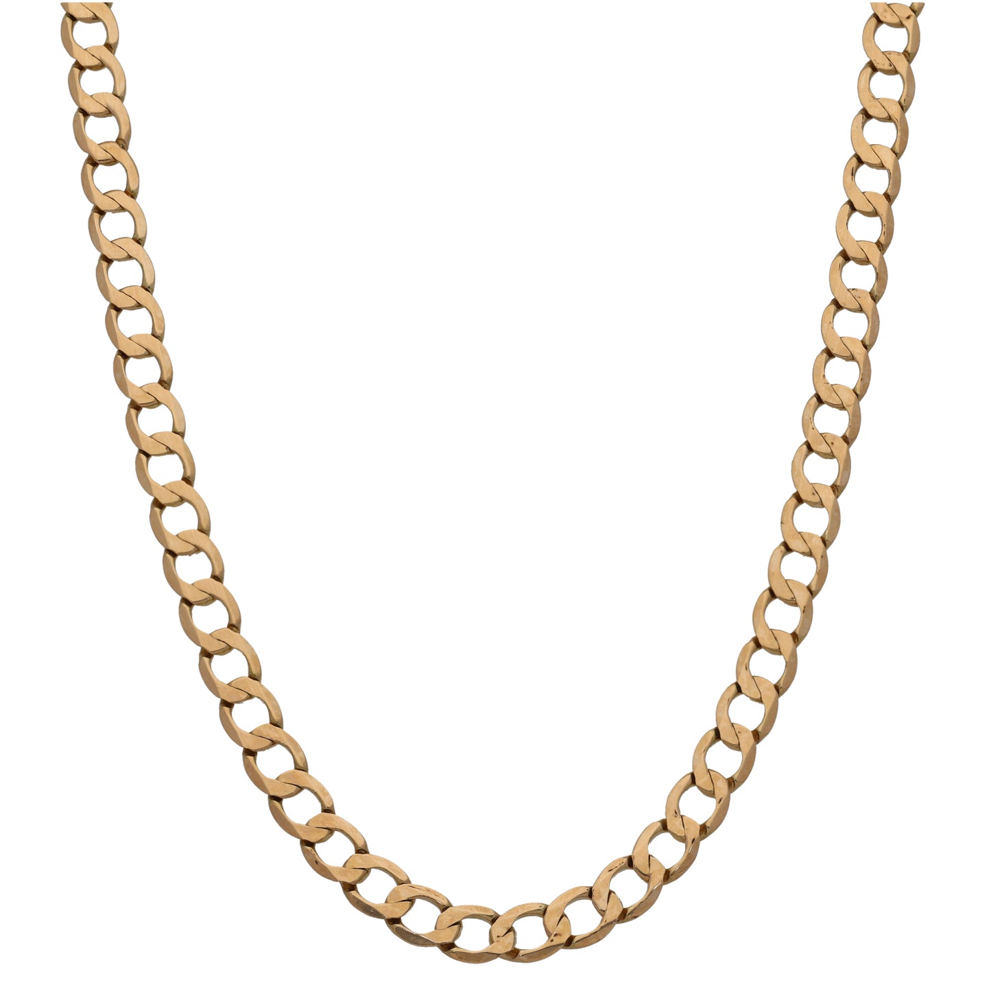 9ct Gold Curb Chain 22"
