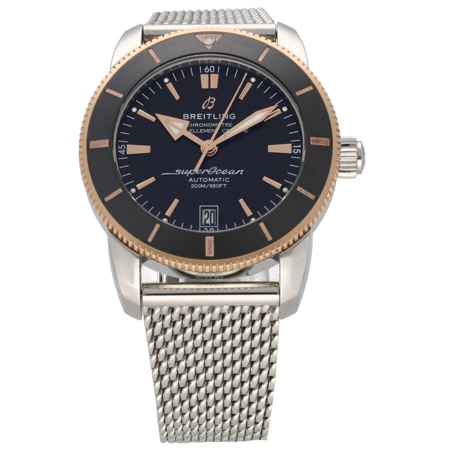 Breitling superocean heritage ii 42 rose gold sale