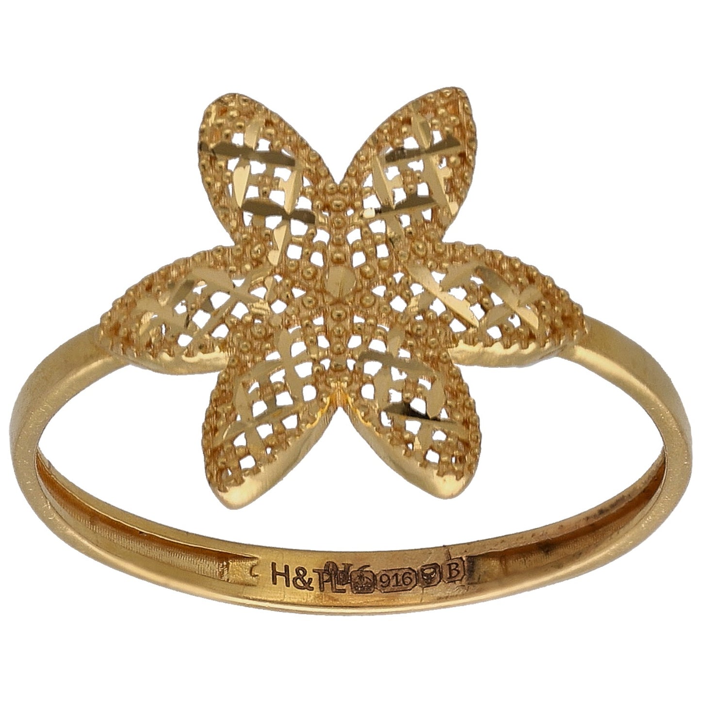 22ct Gold Alternative Ring Size P