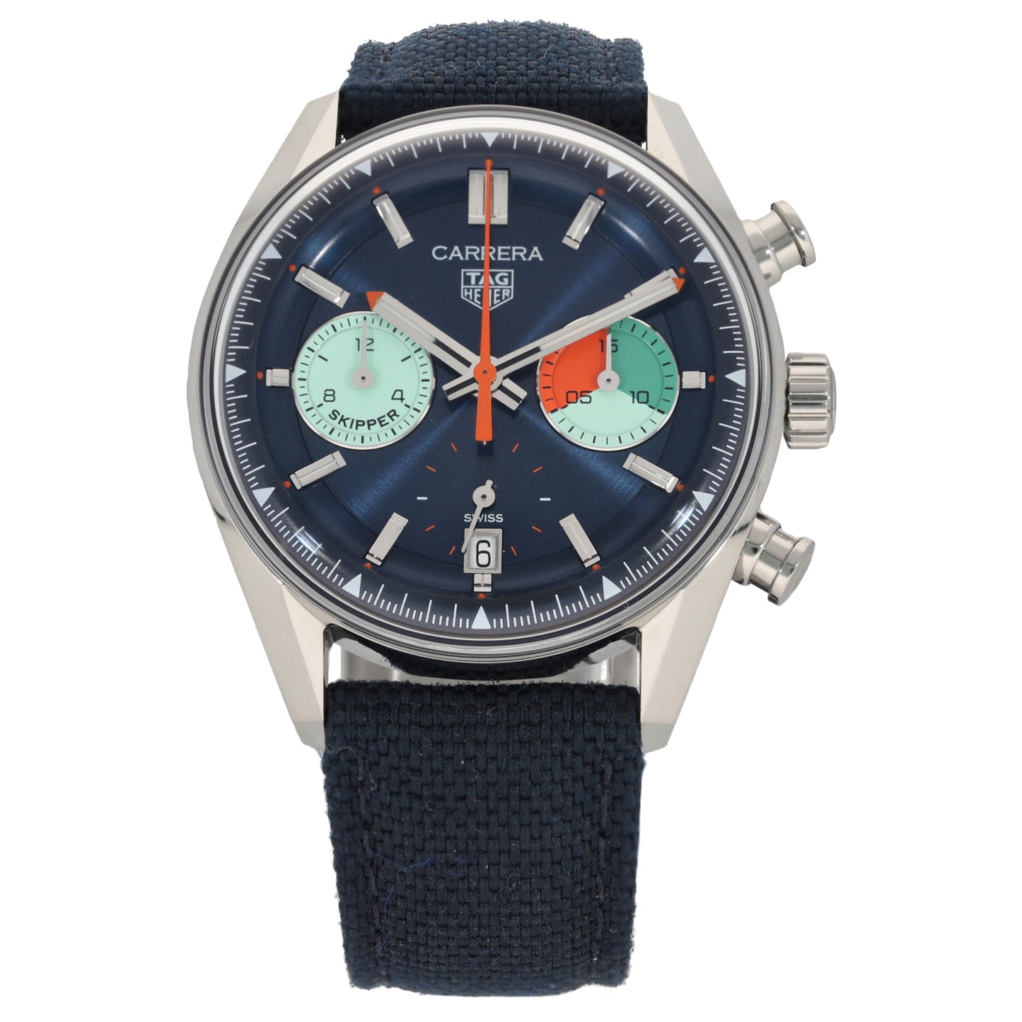 Tag Heuer Carrera Chronograph Skipper CBS2213 39mm Stainless Steel Watch