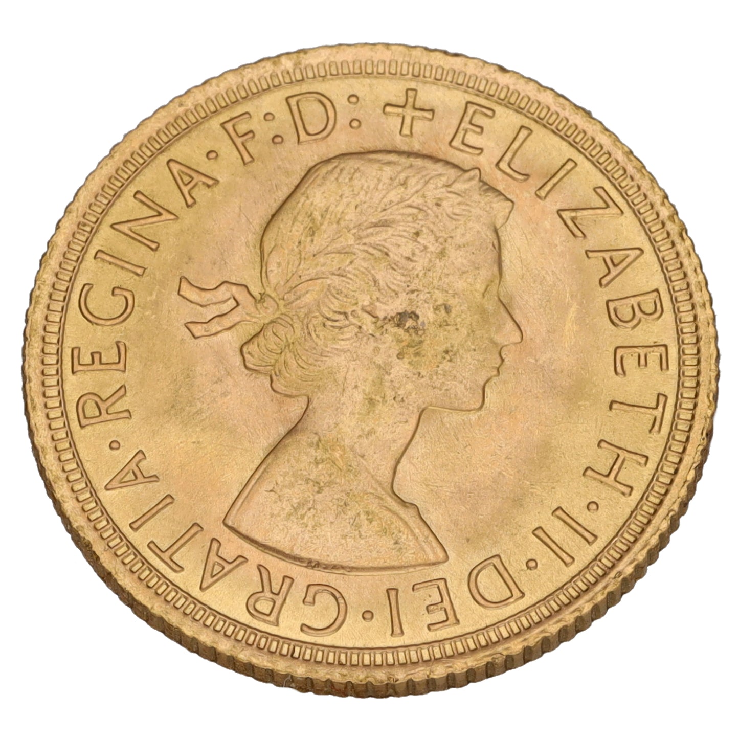 22ct Gold Queen Elizabeth II Full Sovereign Coin 1966