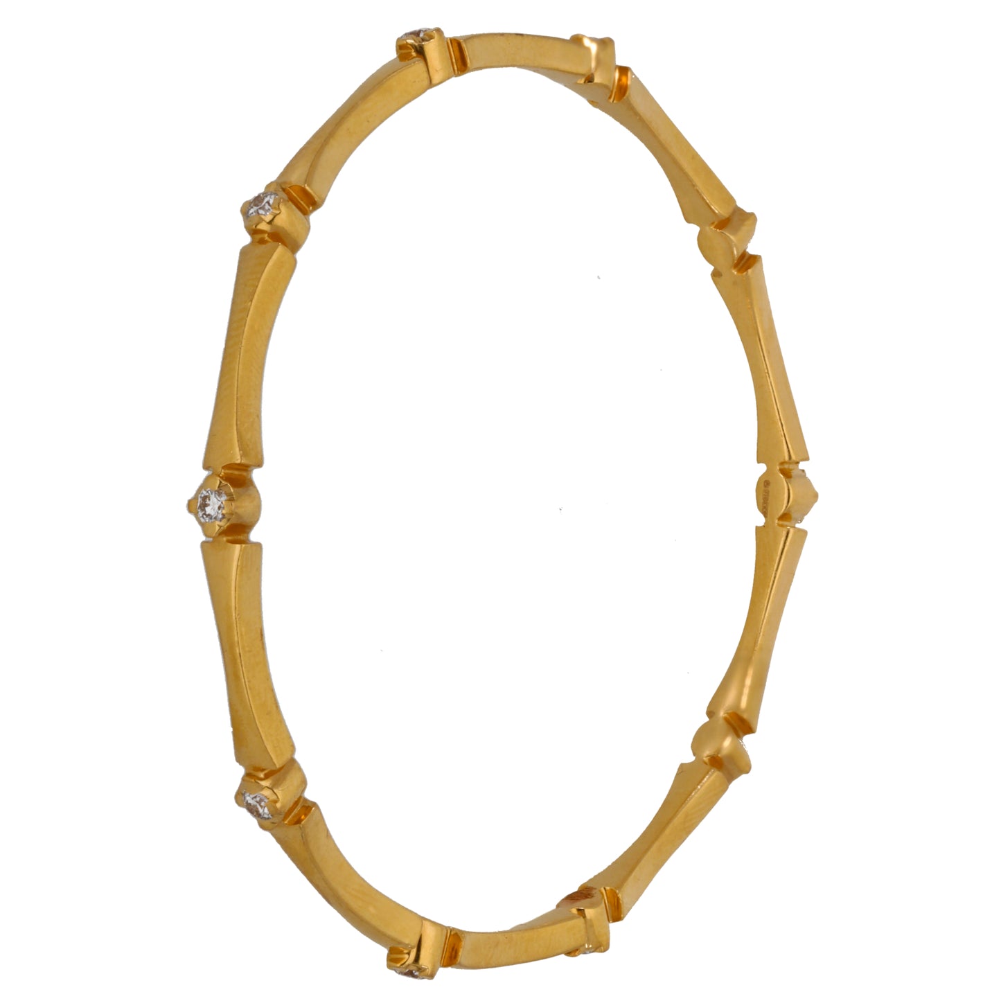 22ct Gold 0.57ct Diamond Alternative Bangle