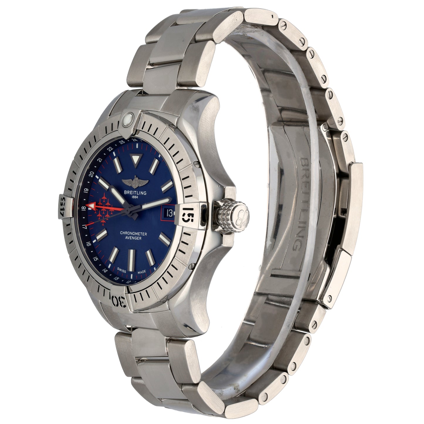 Breitling Avenger GMT A32395 Red Arrows Edition 43mm Stainless Steel Watch