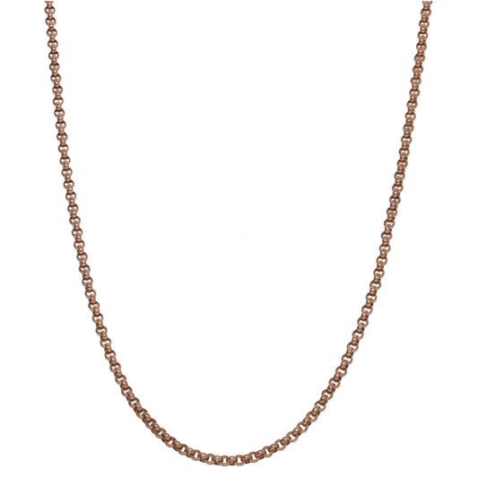 9ct Rose Gold Belcher Chain 24"